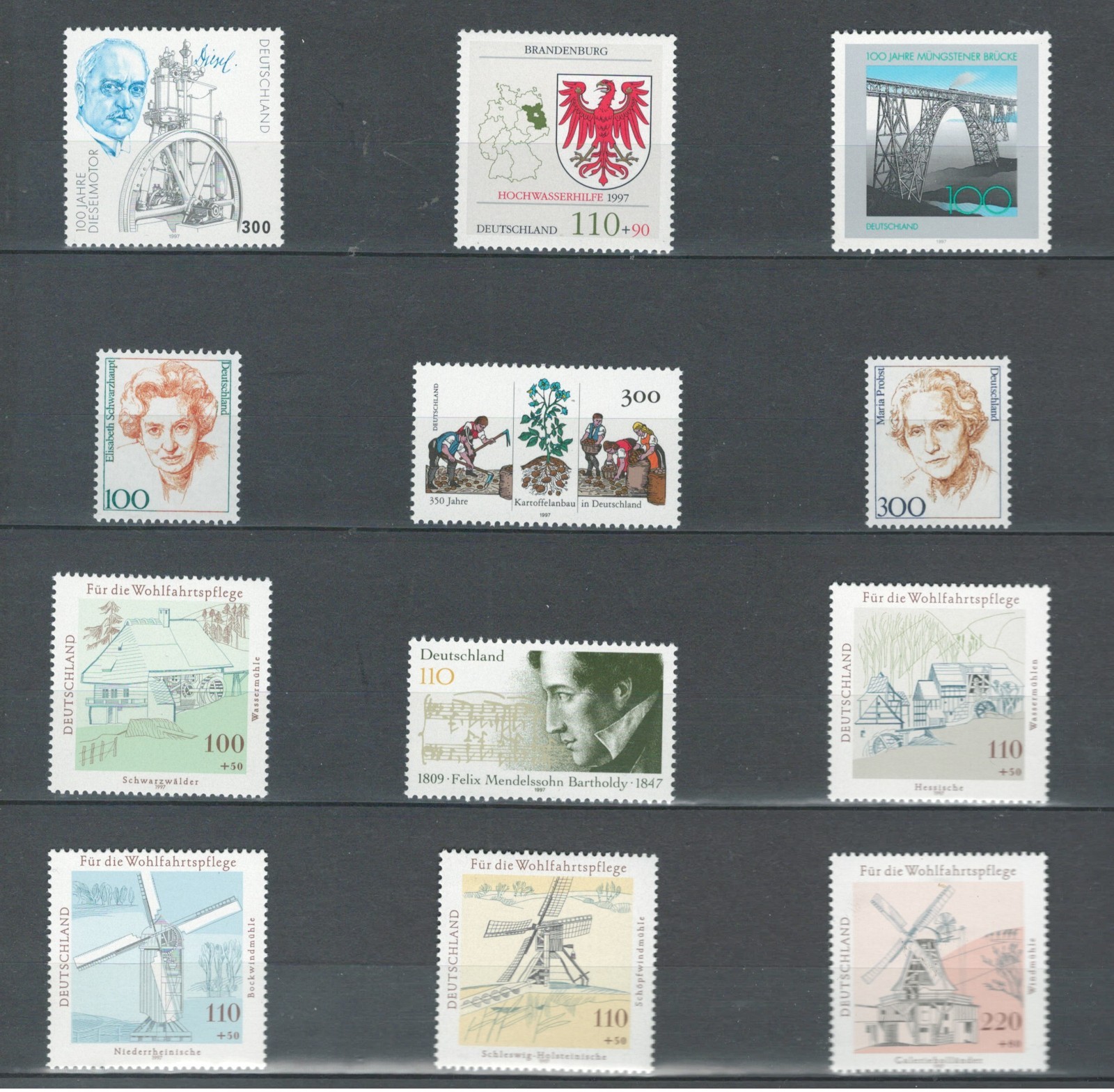 GERMANY EUROPE SELECTION MNH MODERN COMMEMORATIVE STAMPS LOT(GERM 184)