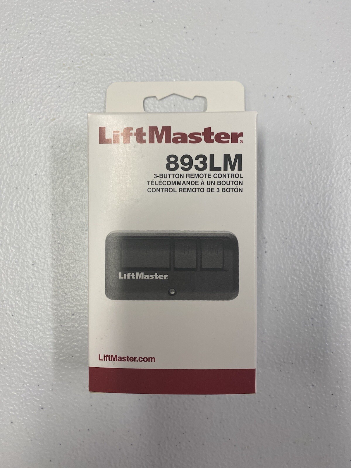 LiftMaster 893LM 3 Button Garage Door Opener Remote Control