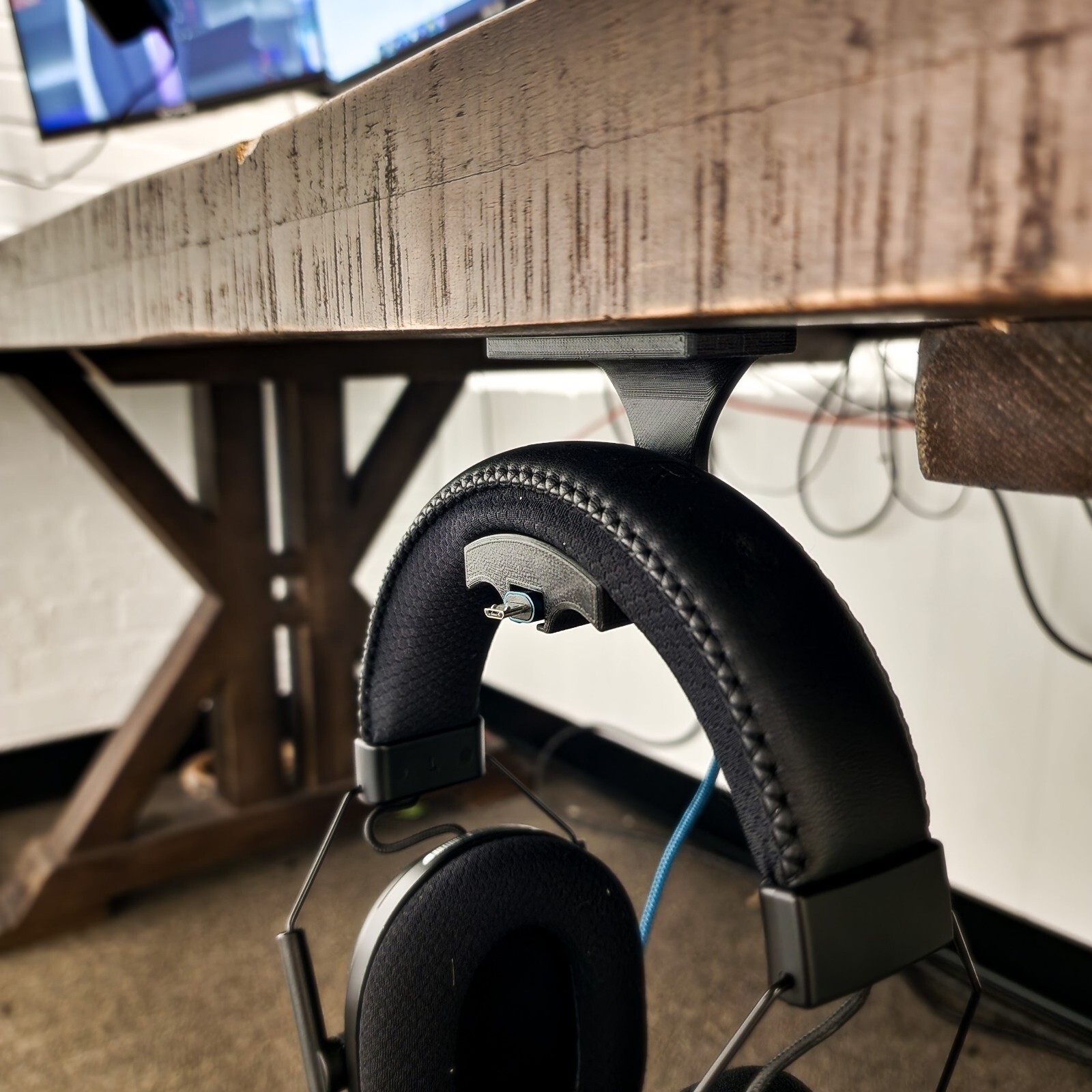 Universal Under Desk Headphone Holder Perfect Fit For Razer Blacksharks