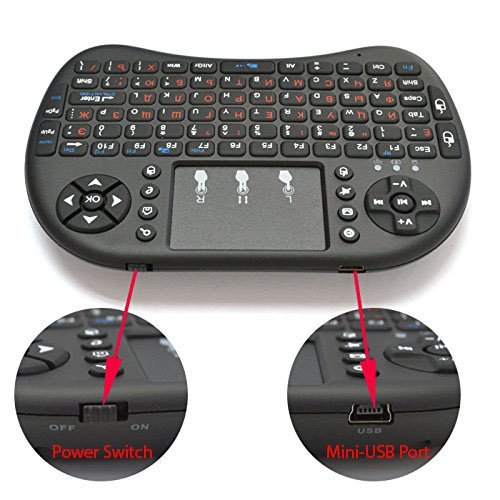 Rii i8+ BLUETOOTH Mini Wireless Backlight Touchpad Keyboard with Mouse Combo