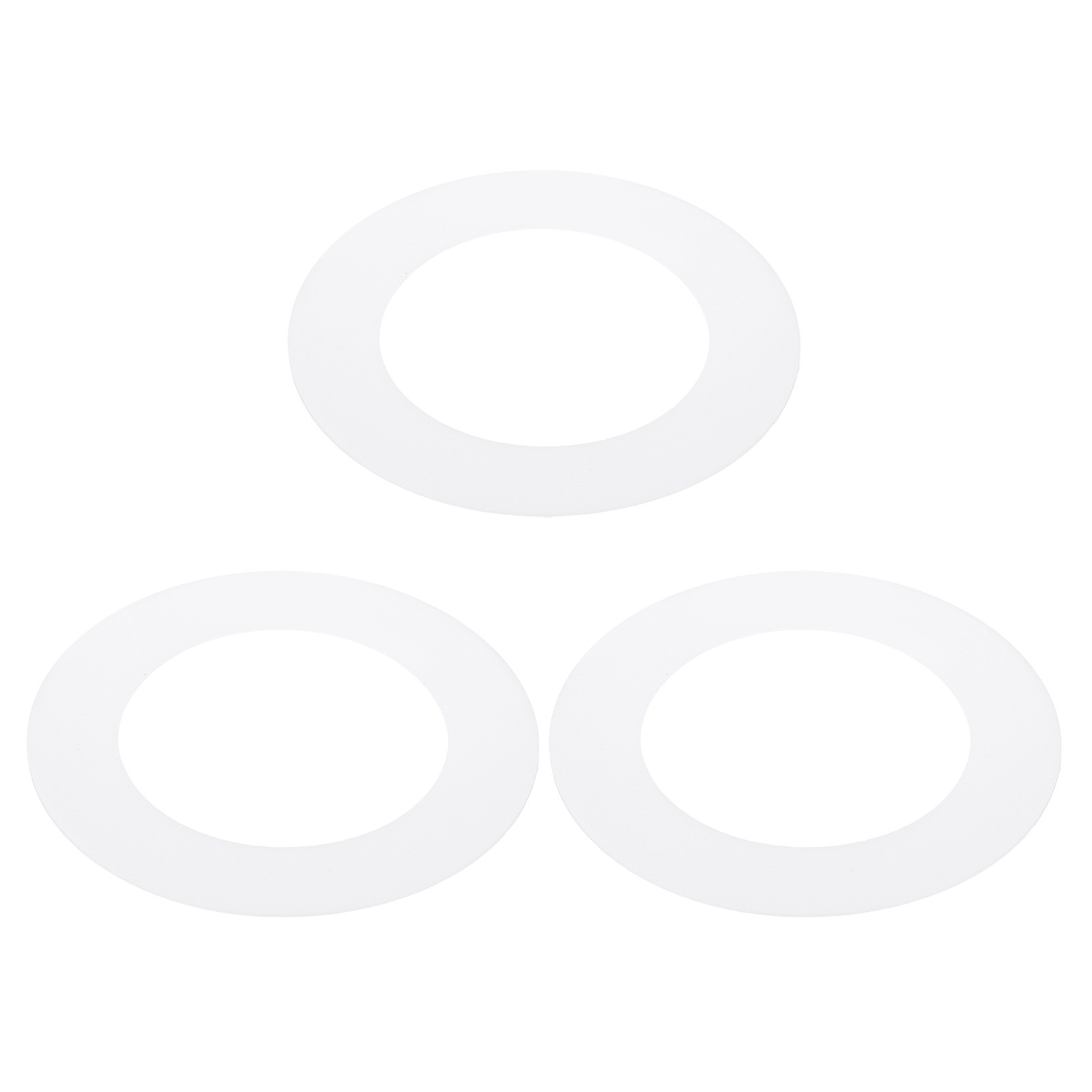 3Pcs 3.2" ID 4.9" OD Plastic Trim Ring Translucent Matte White Goof Rings