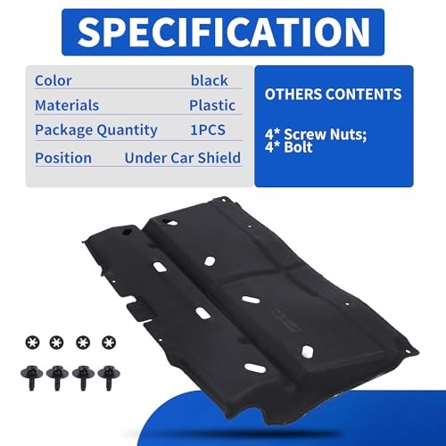 Splash Panel Shield Under Diaper with Mounting Screws - Compatible with 2015