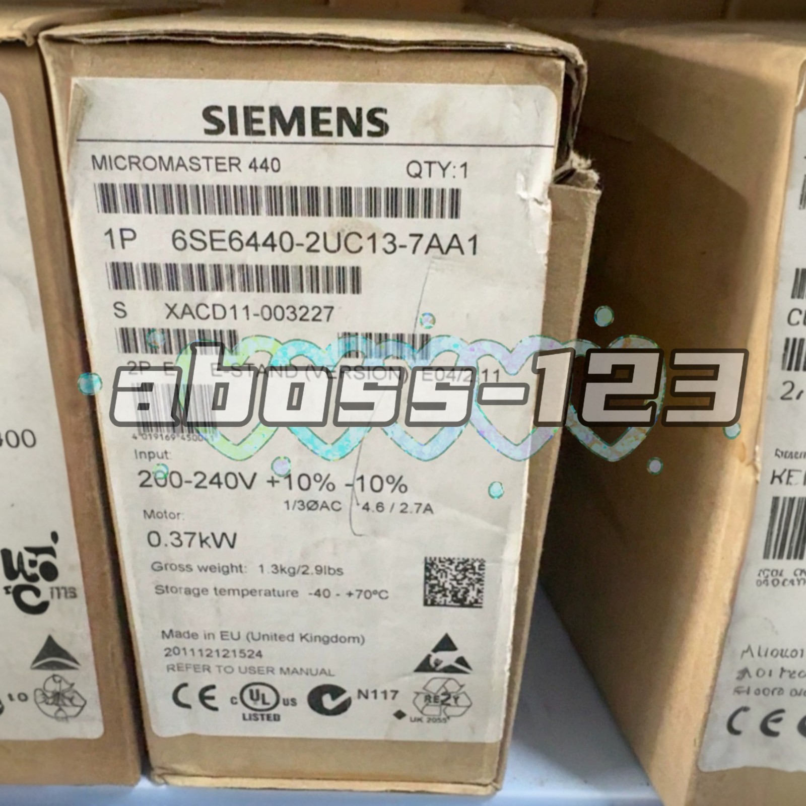 SIEMENS 6SE6440-2UC13-7AA1 Frequency converter#1pcs New In Box