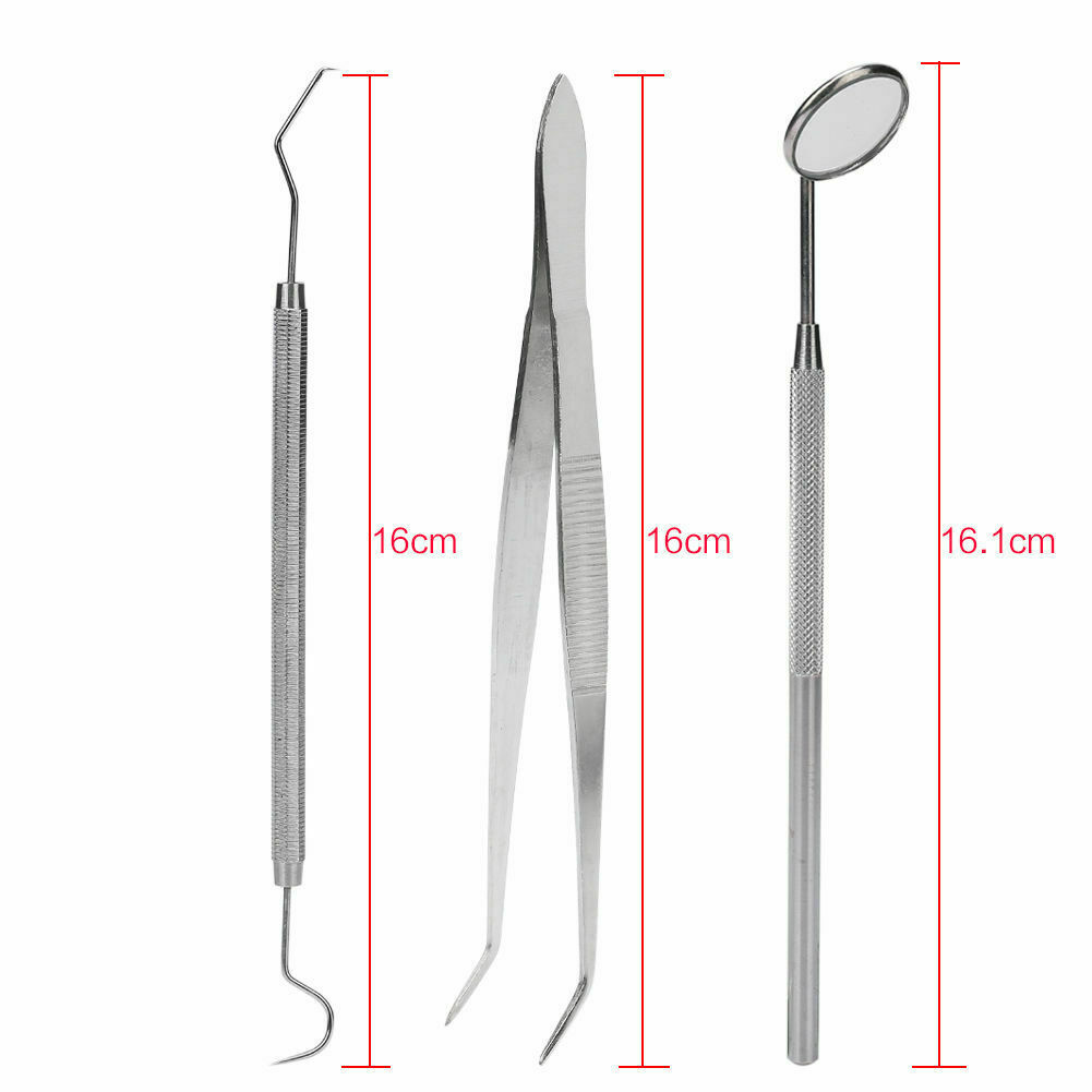 Dental Stainless Steel Tool Instrument Surgical Kidney Tray Lab Dish + 3 in 1