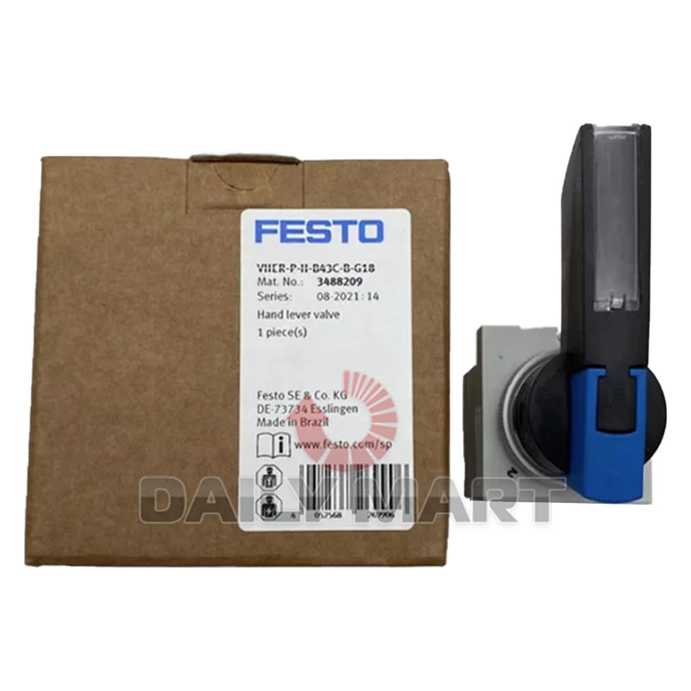 New In Box FESTO VHER-P-H-B43C-B-G18 3488209 Hand Lever Valve