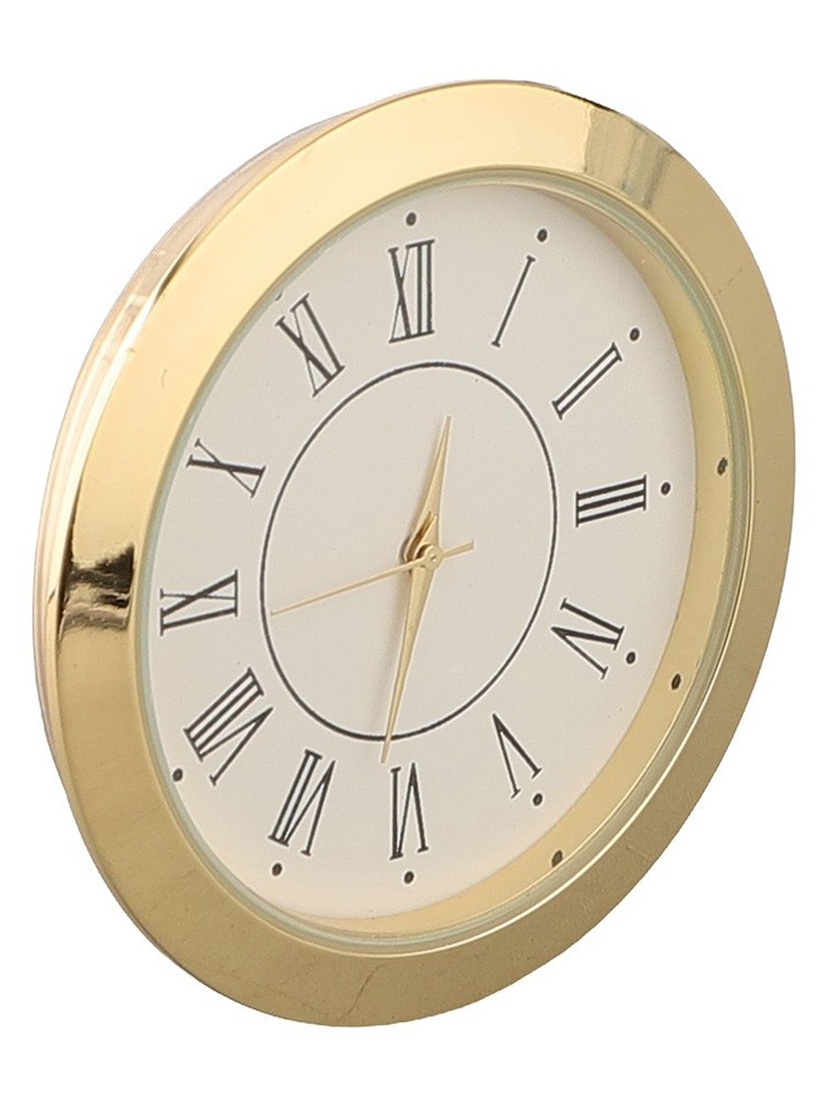 55mm Round Quartz Clock Insert for MINI Clock Movement Elegant Gold/Silver