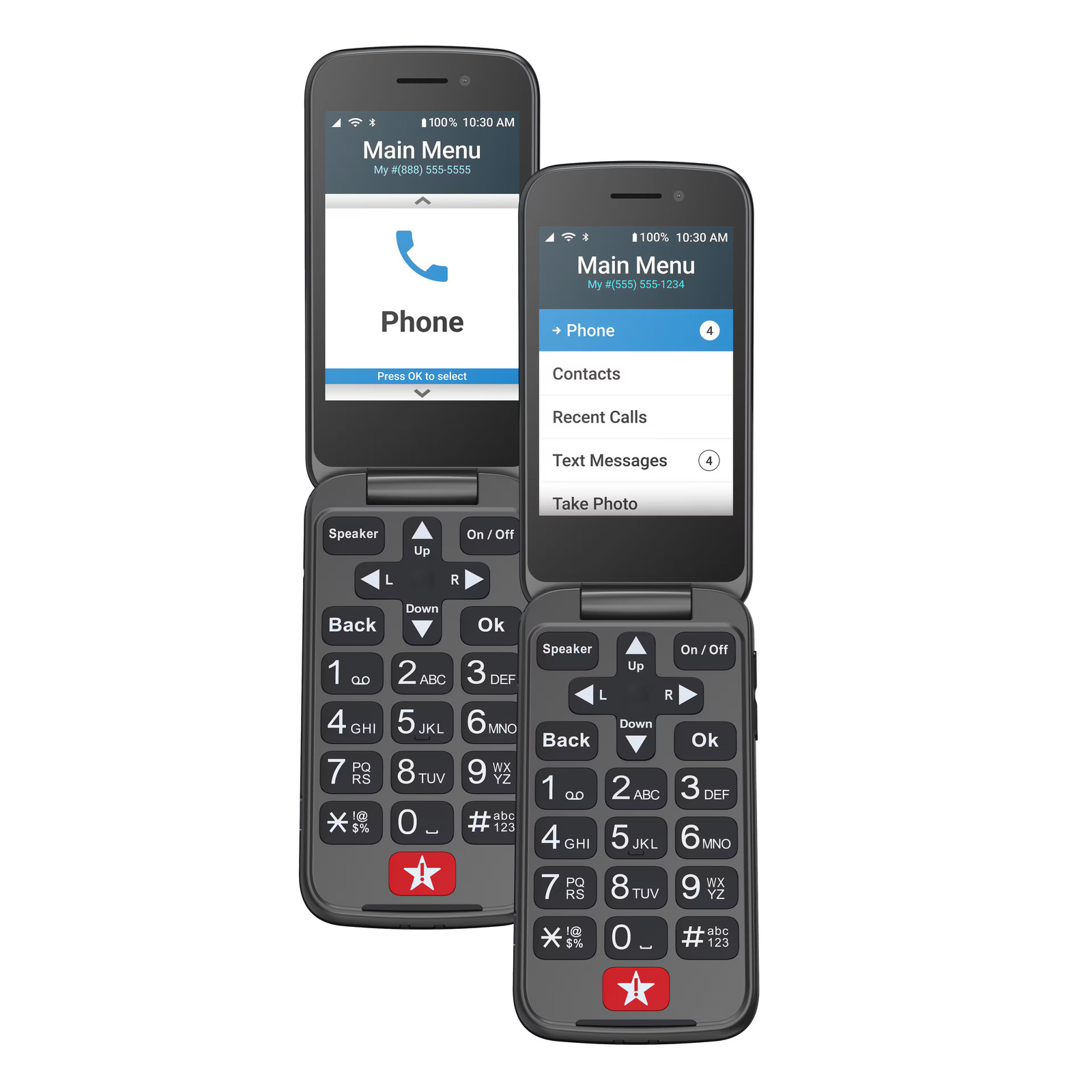 Open-Box Excellent: Lively® - Jitterbug Flip2 Cell Phone for Seniors - Gray