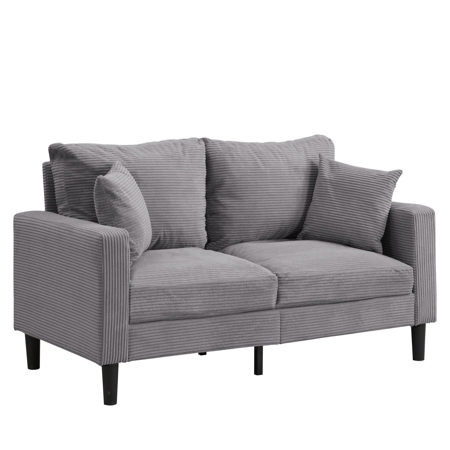 57'' Loveseat Sofa Couch 2 Seater Upholstered Sofa Couch Living Room Sofa