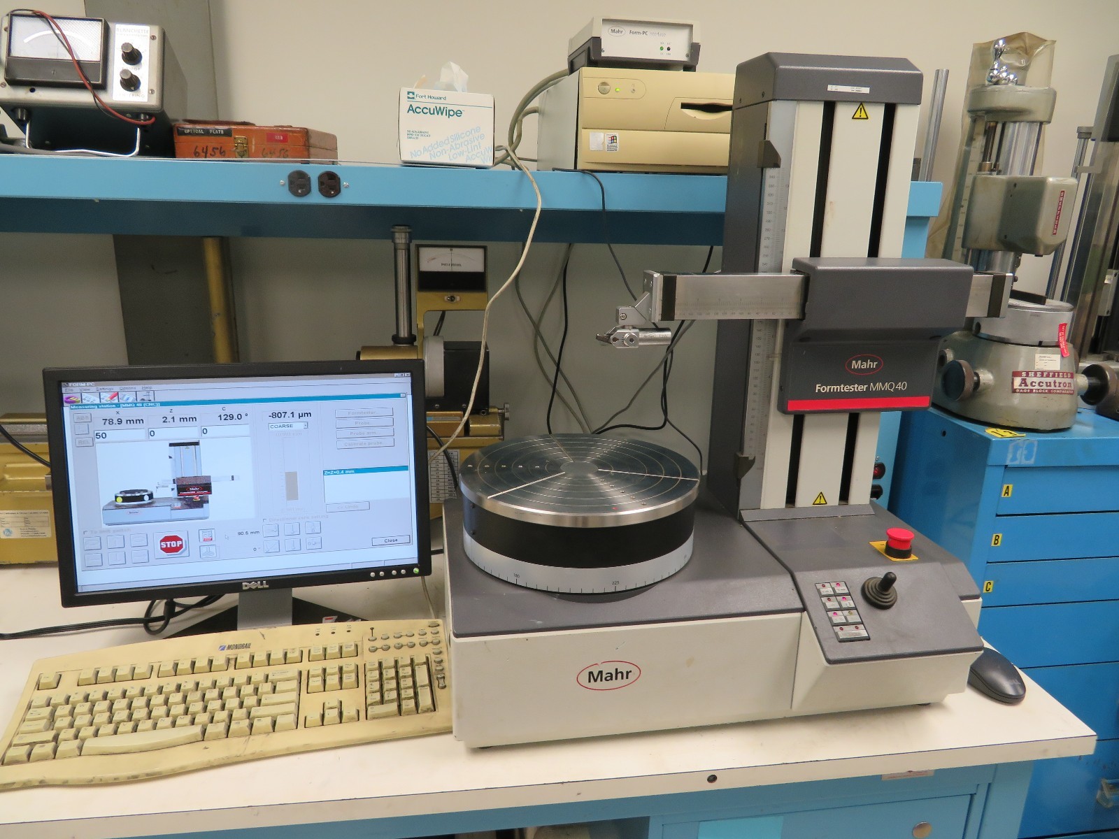 Mahr MMQ 40 Roundness Gage Formtester CNC Computer, Complete Tested