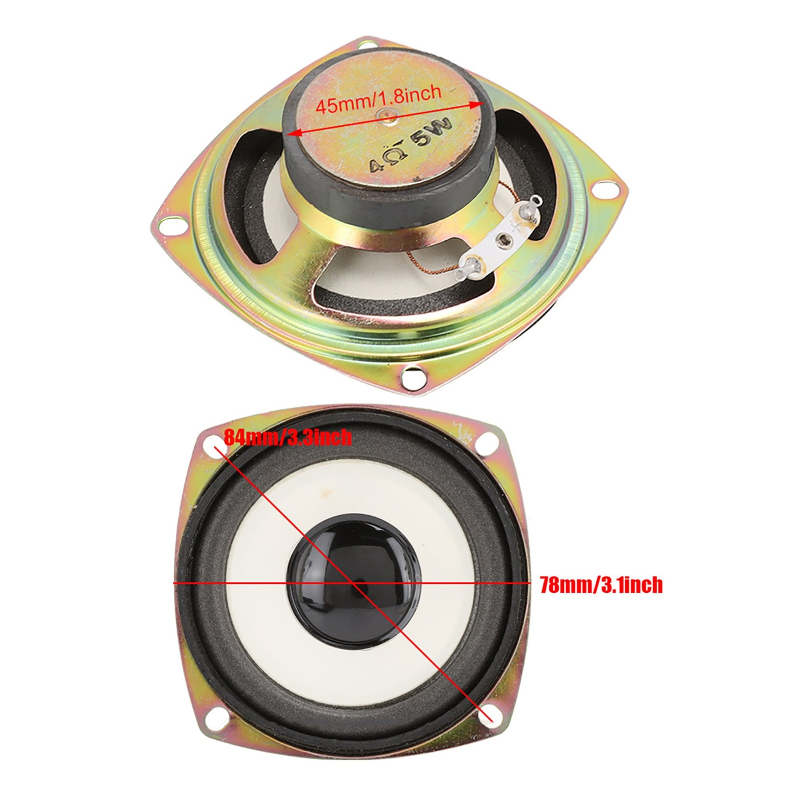 3‑Inch Mini Full Frequency Audio Speaker Loudspeaker 4ohm 5W For Multimedia CX4