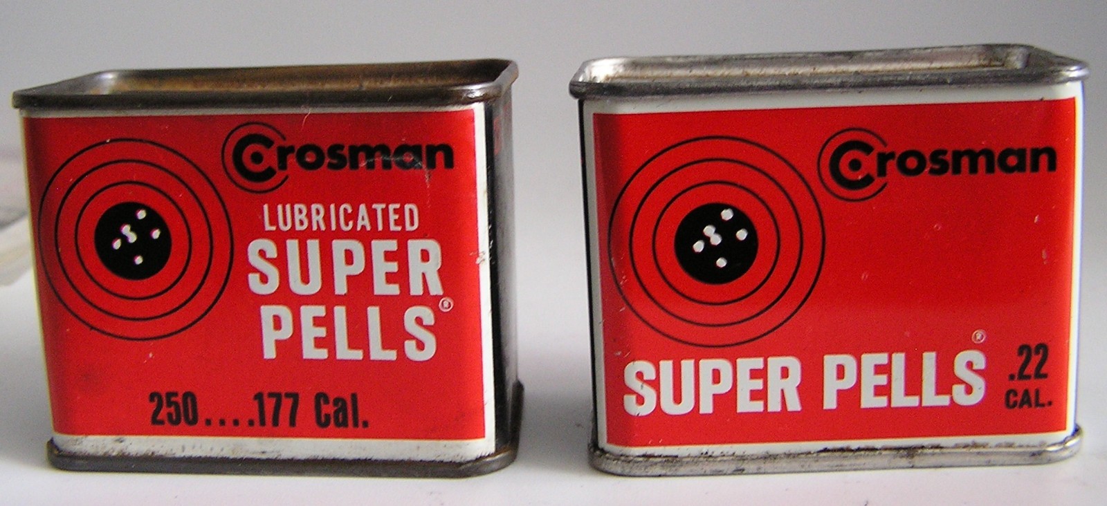 NOS Vintage Tin Crosman Super Pells Unopened SEALED .22 cal / 250 Pellets