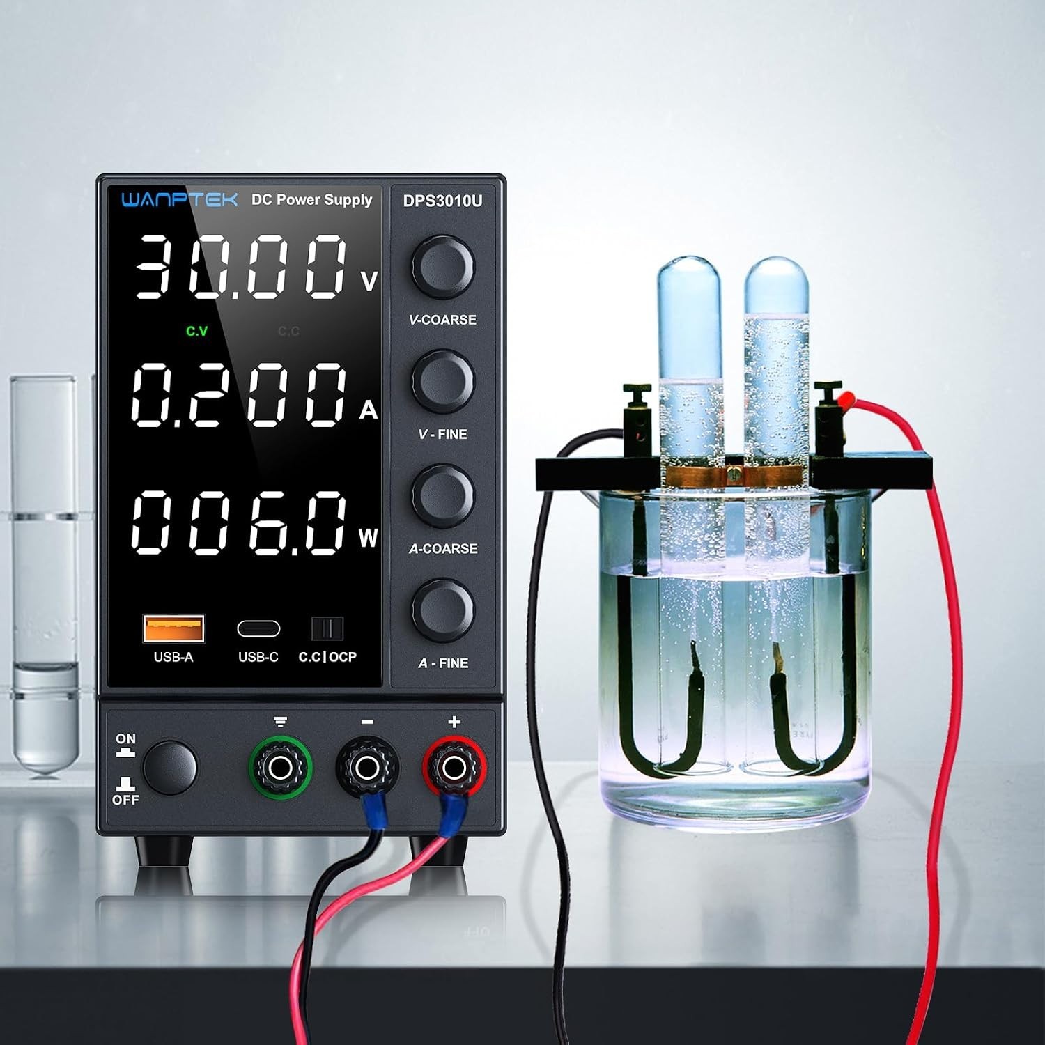 Versatile Variable DC Power Supply with USB & Type-C for Electronics Projects