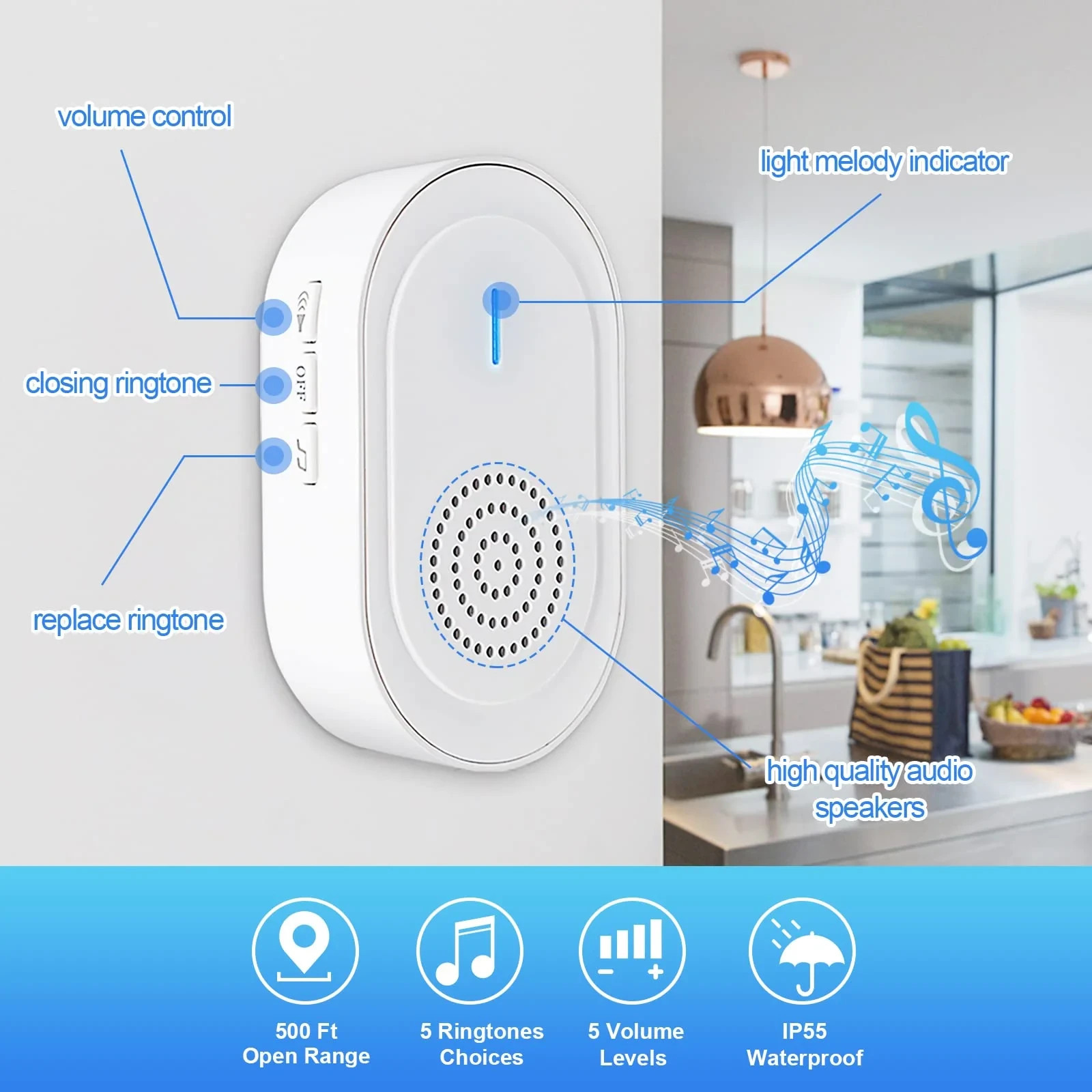 CallToU Portable pager (rechargeable chime)