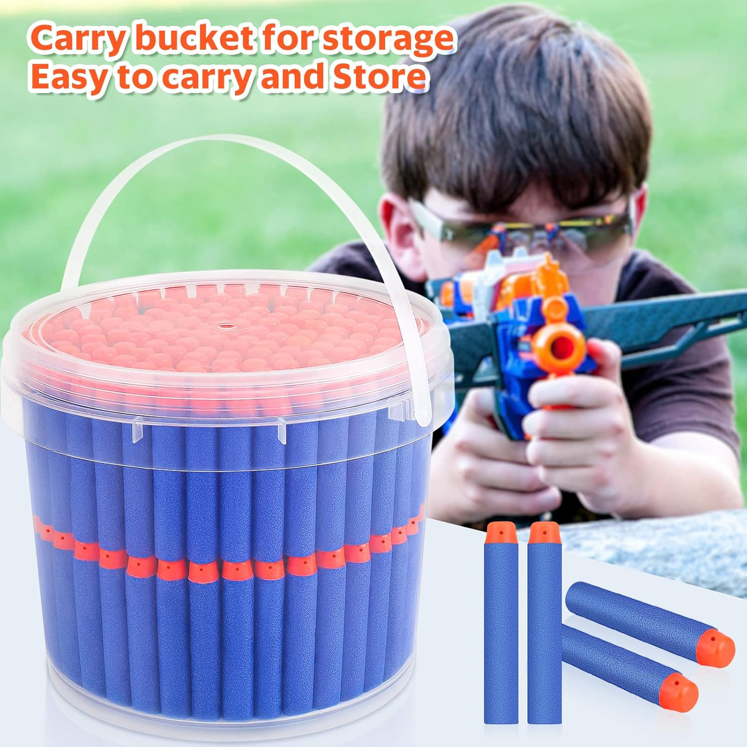 Refill Darts Bullets Compatible with Nerf Guns N-Strike Elite Series, 300PCS Ref
