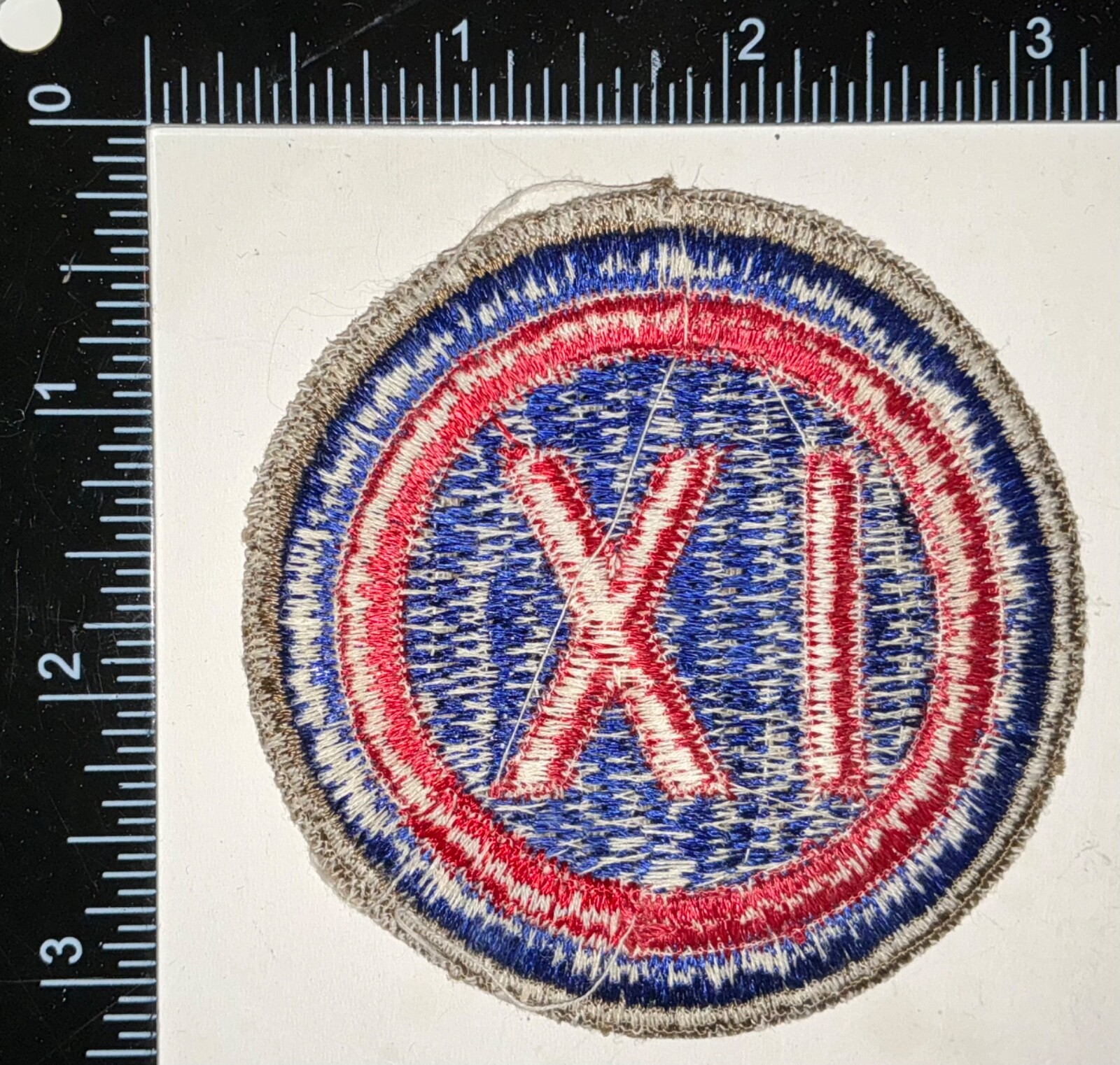 WWII US Army IXth 9th Corps OD EDGE Patch