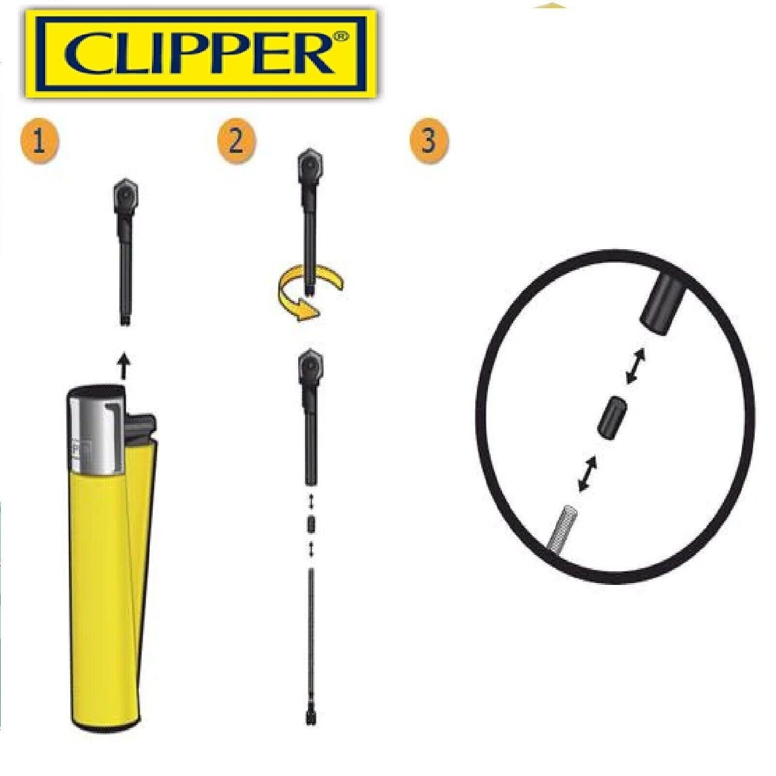 4 Pack Clipper Lighter Urban Life 4 Design Refillable ReFlintable ReUseable