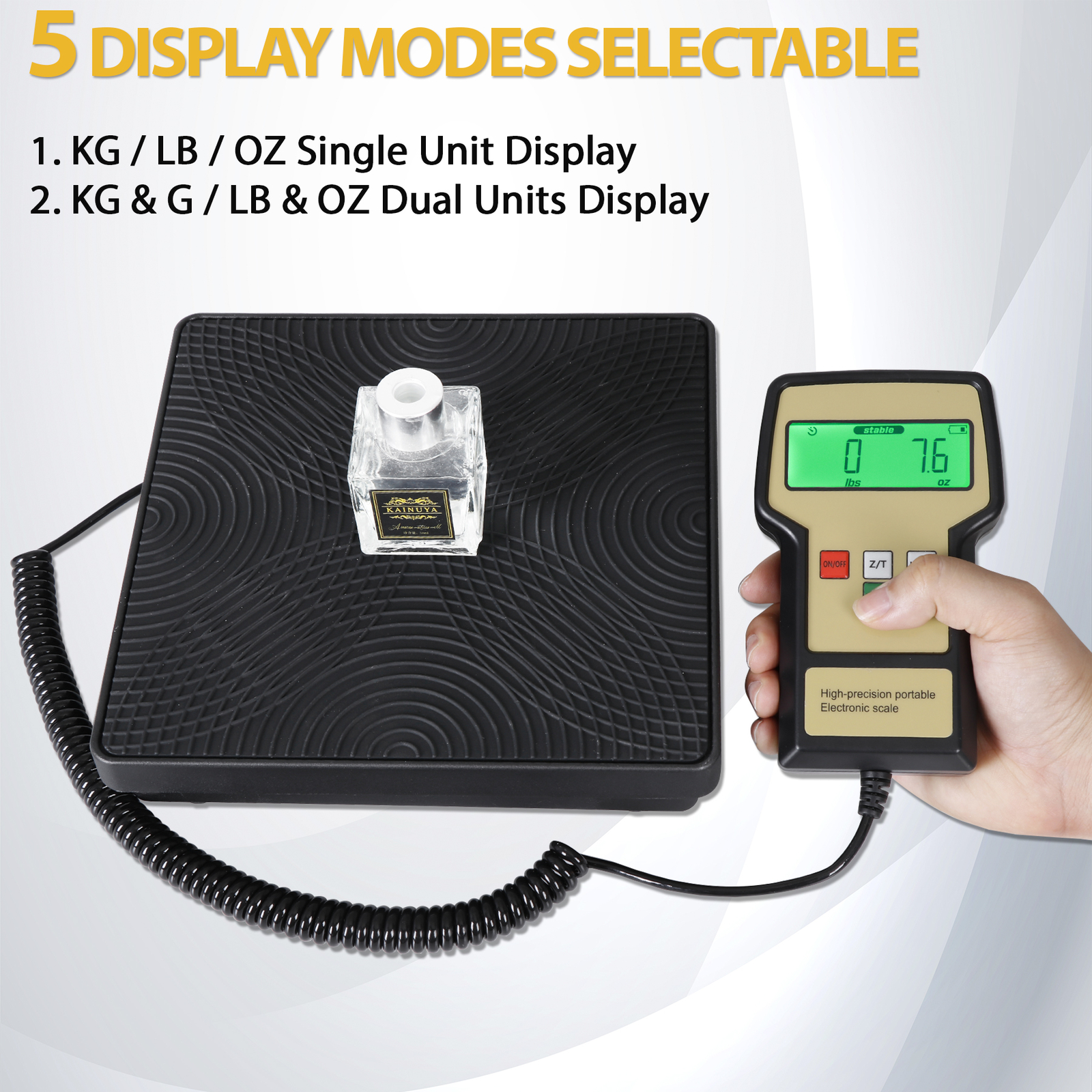 220 lbs Electronic Refrigerant Charging Digital Weight Scale LCD Display