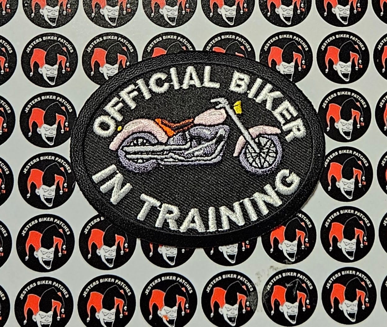 Girls Official Biker In Training Embroidered Patch FL014