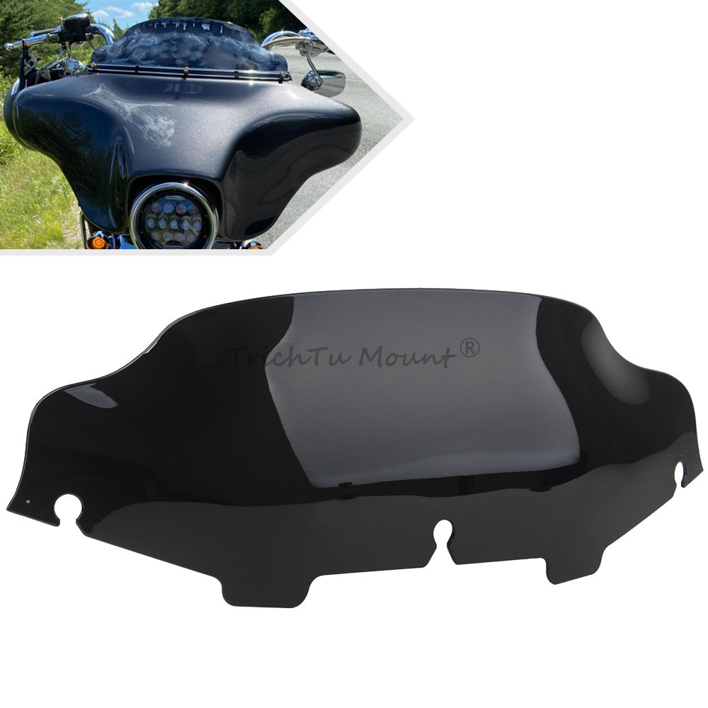 6" Wave Windshield Windscreen For Harley Touring Electra Street Glide 1996-2013