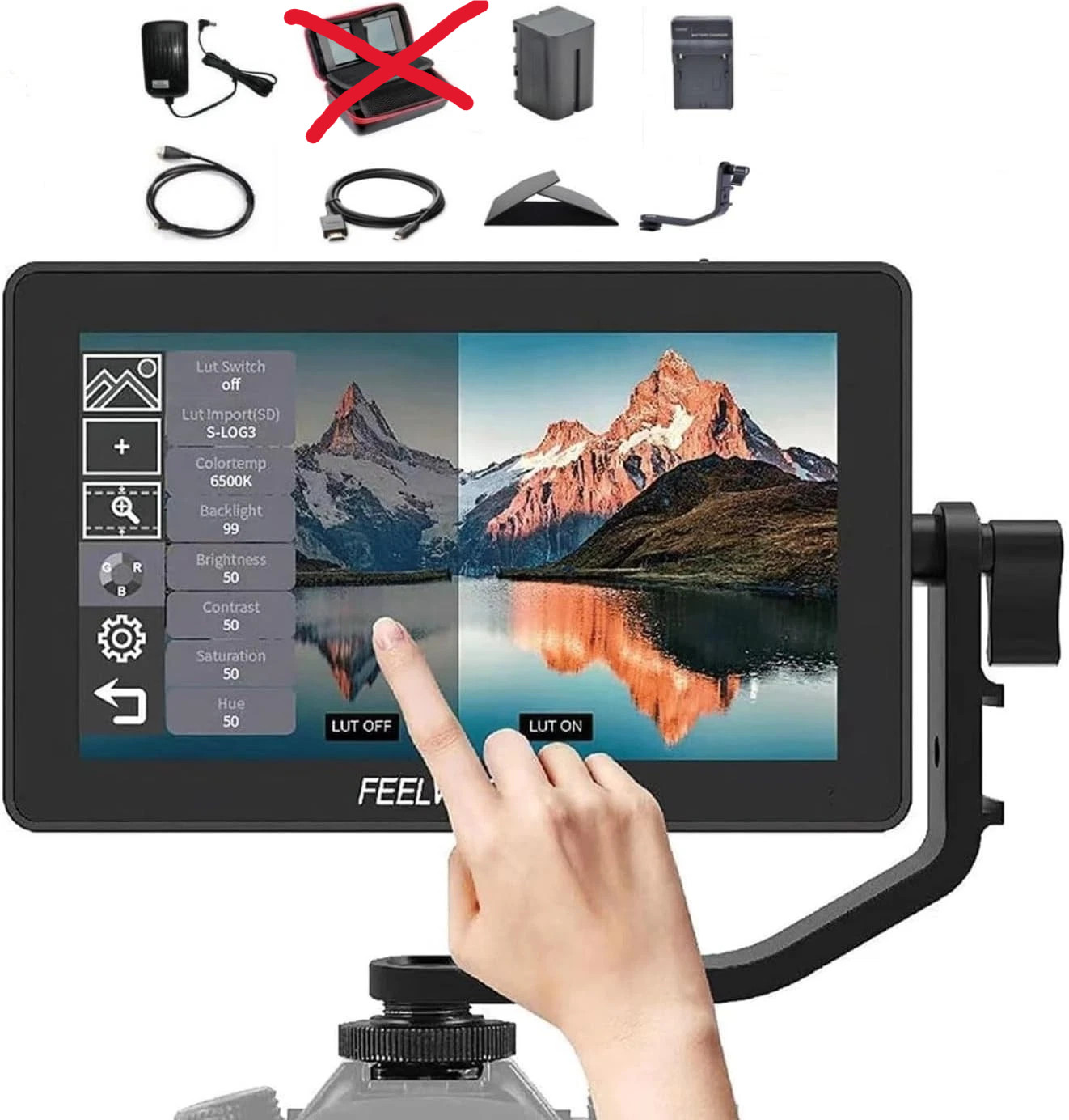 FEELWORLD F6 PLUS V2 6 inch DSLR Camera Field Monitor Touch HDR 3D LUT 4K HDMI