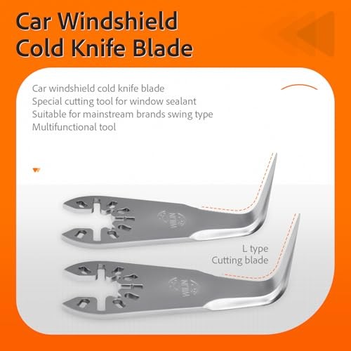 Multi Tool Cod Knife Blade | L-Shaped Windshield Removal Tool | Bent Cut Out