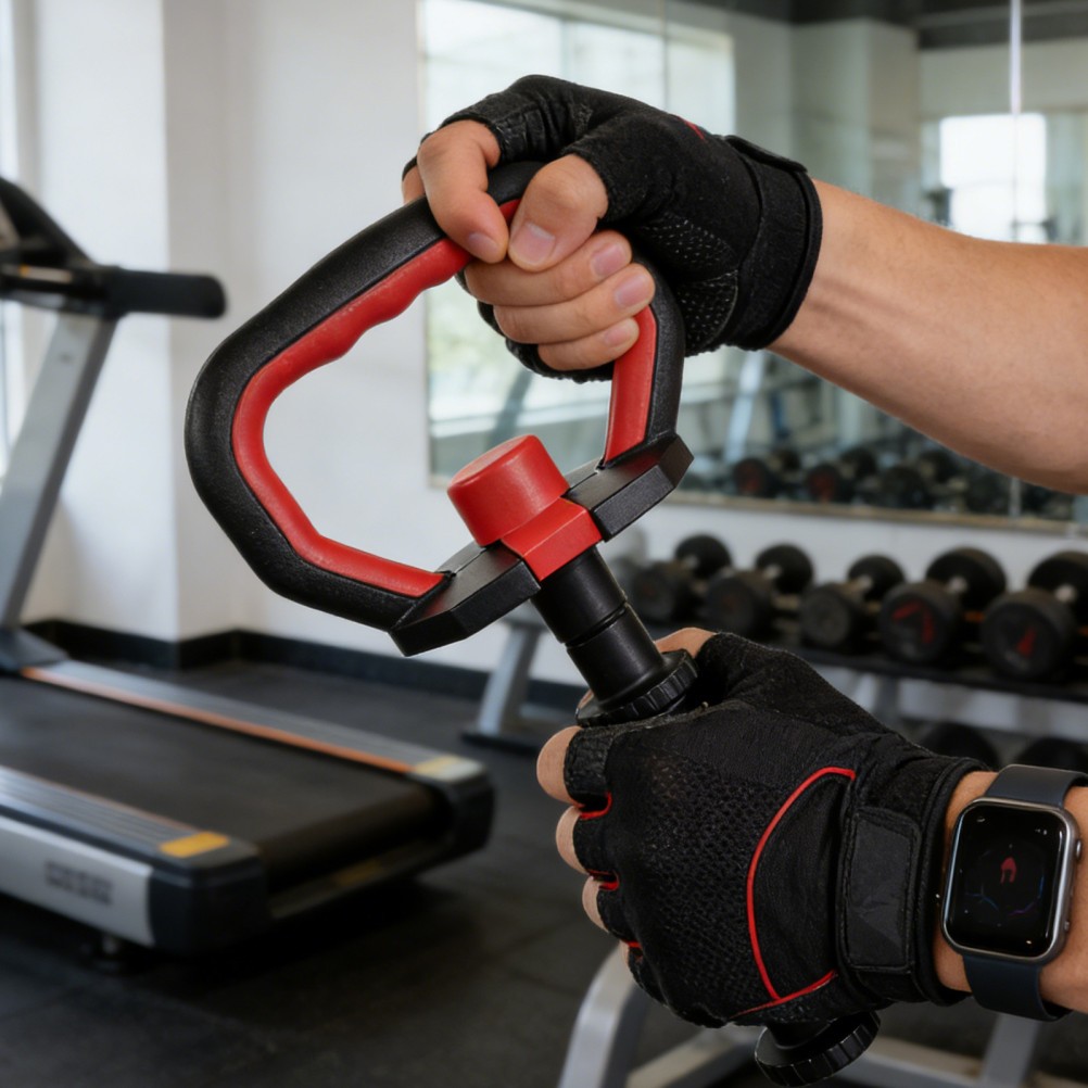 Kettlebell Dumbbell Handle: Kettlebell Attachment Kettle Grip for Weight Plates