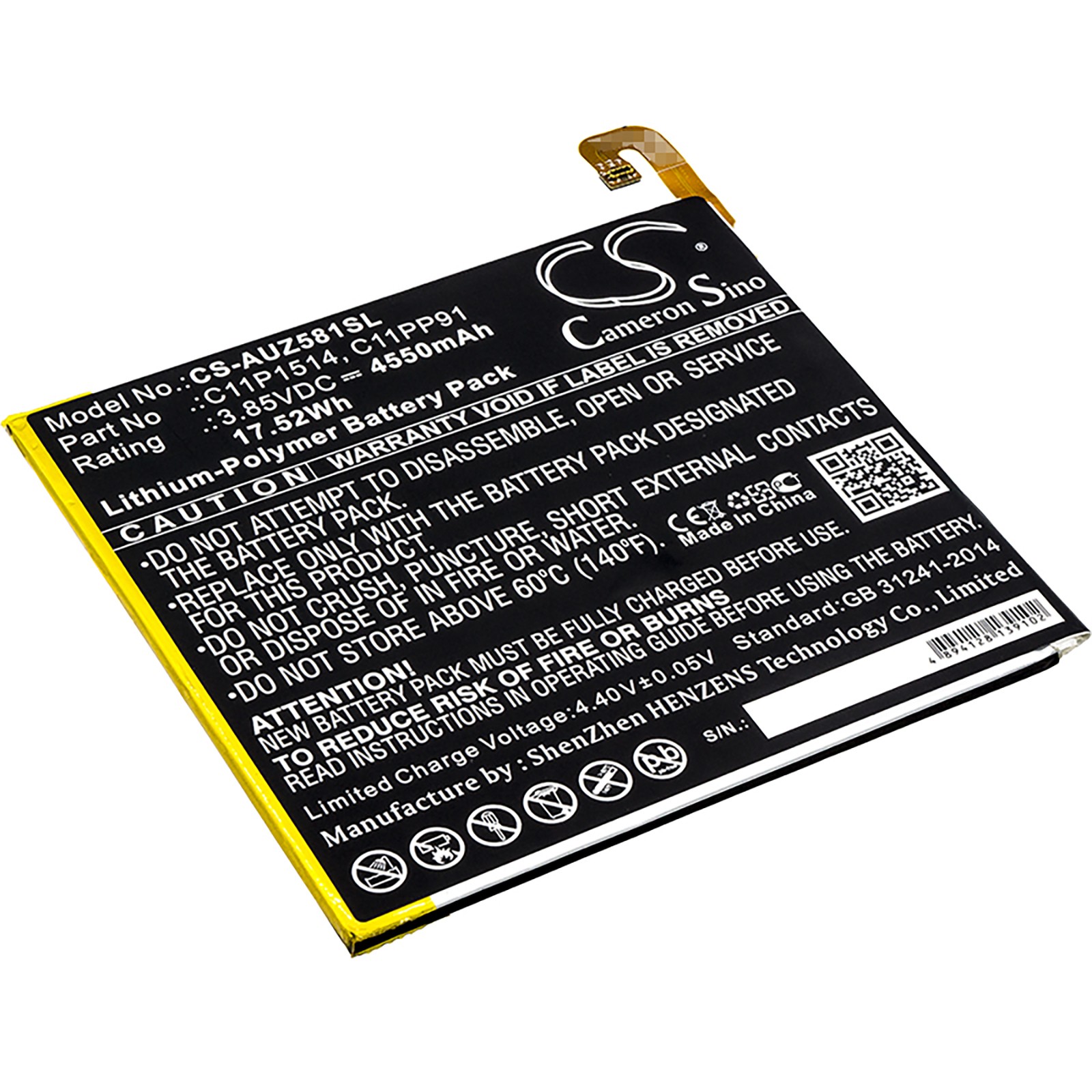 Battery for Asus P008 Z581KL ZenPad 3 8.0 Z8 XLTE ZT581KL C11P1514 C11PP91 M619