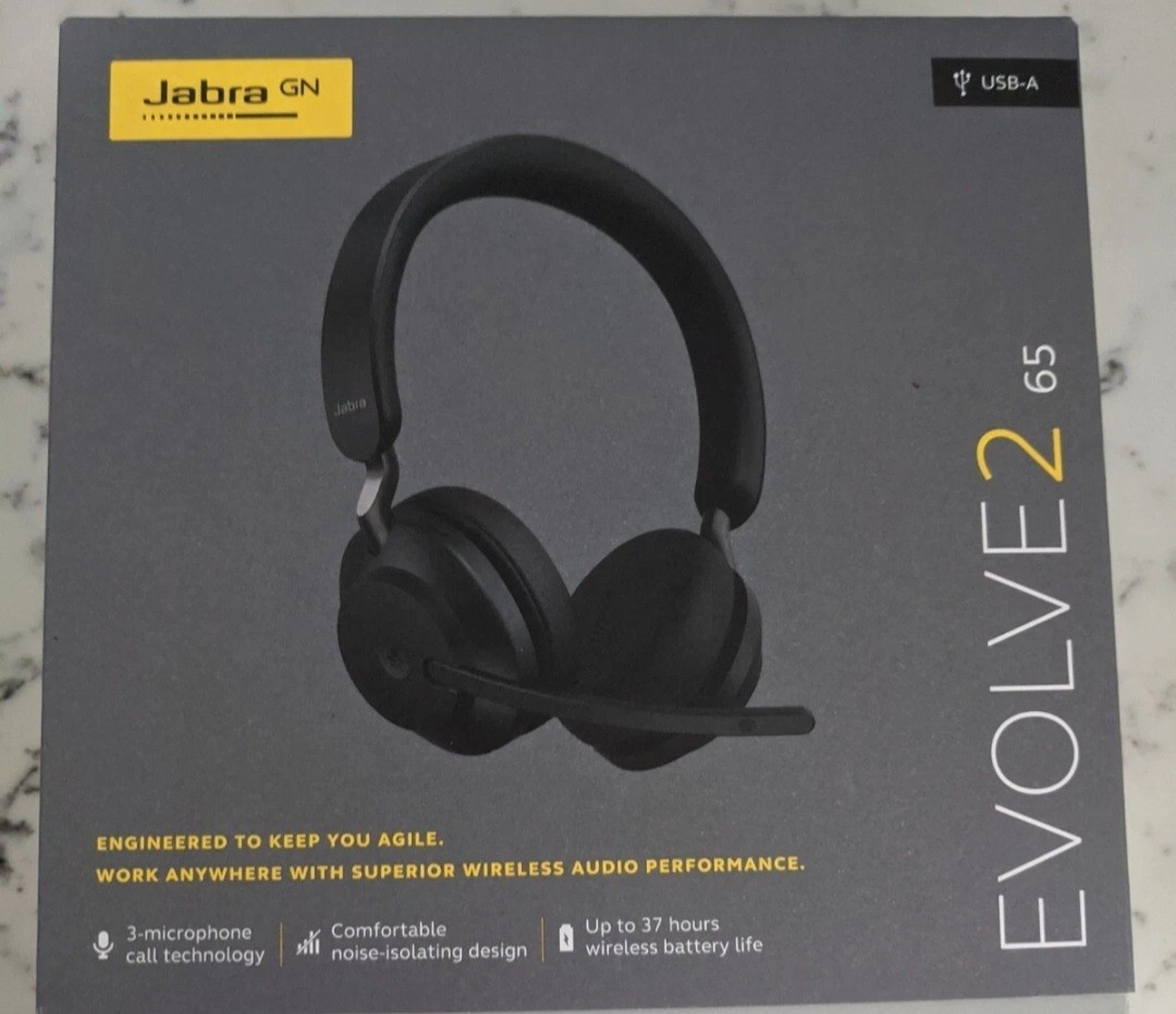 Jebra Evolve2 65 MS Stereo Wireless Headset black