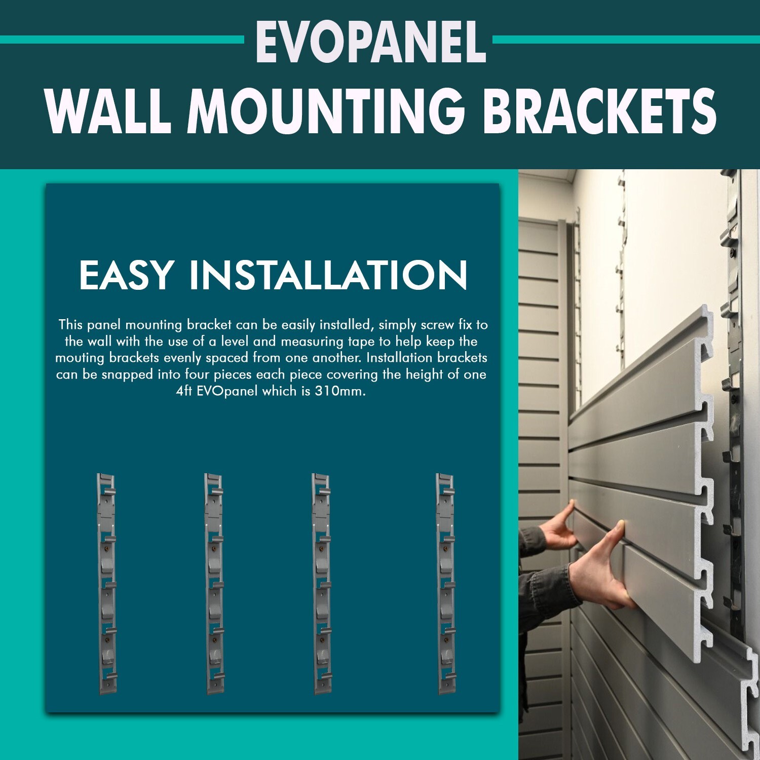 EVOPanel Wall Mounting Brackets 4 Pieces EPBS-3