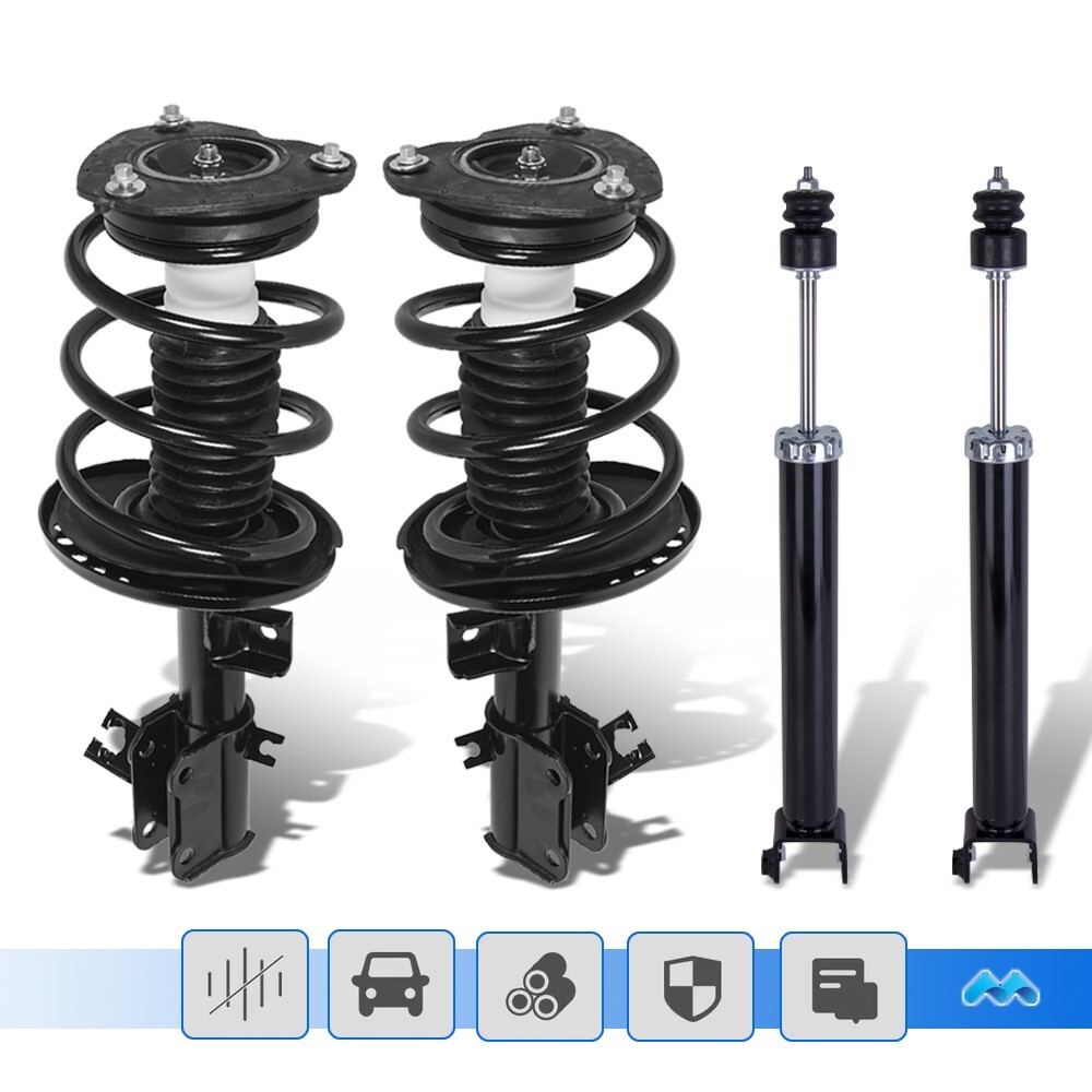 4Pcs Front & Rear Shocks Struts Absorbers For 2007-2012 Nissan Altima 4cyl