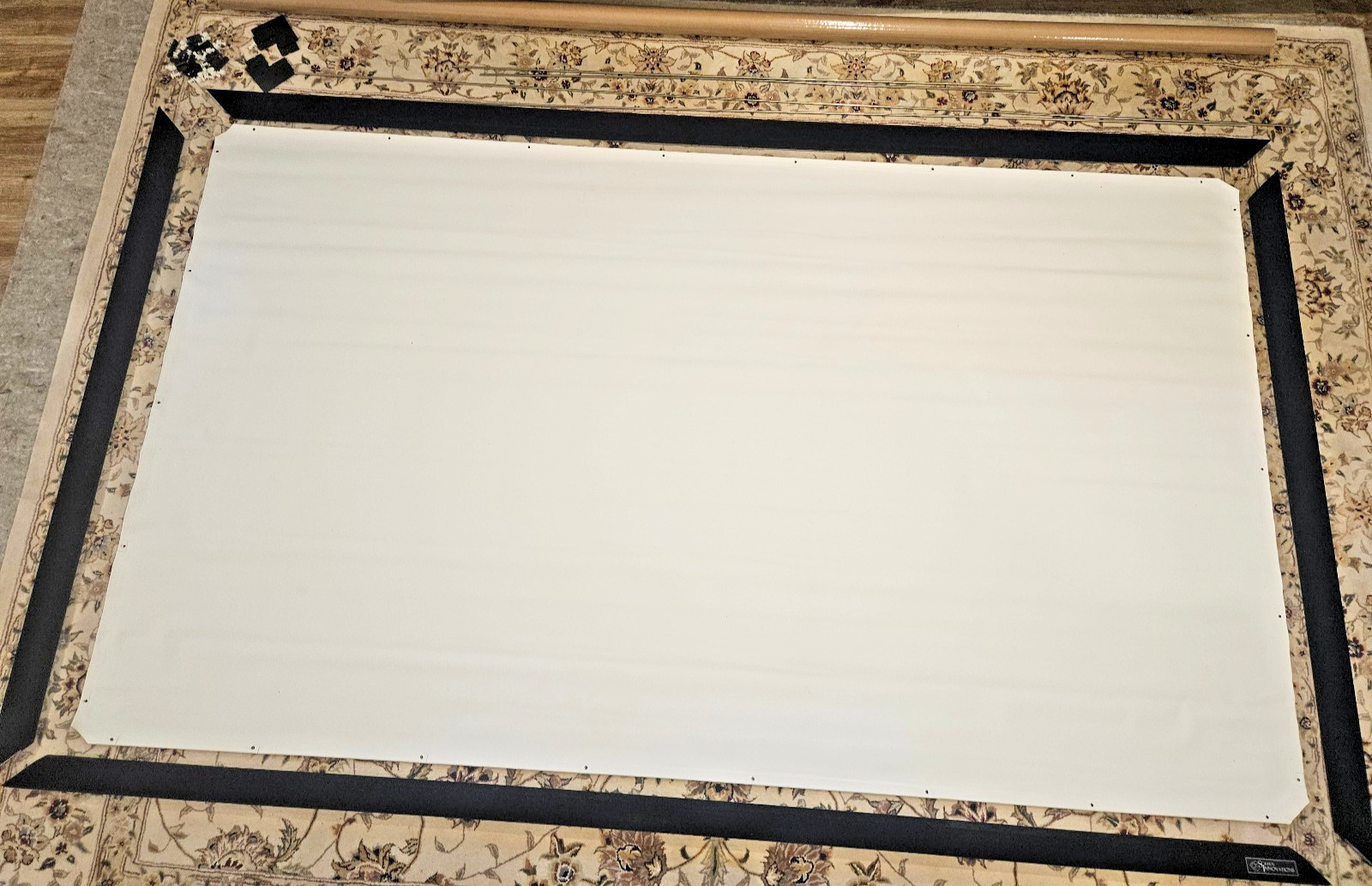 HIGH END 106" Grandview Fixed-Frame Projector Screen - Matte White w Blk Velvet