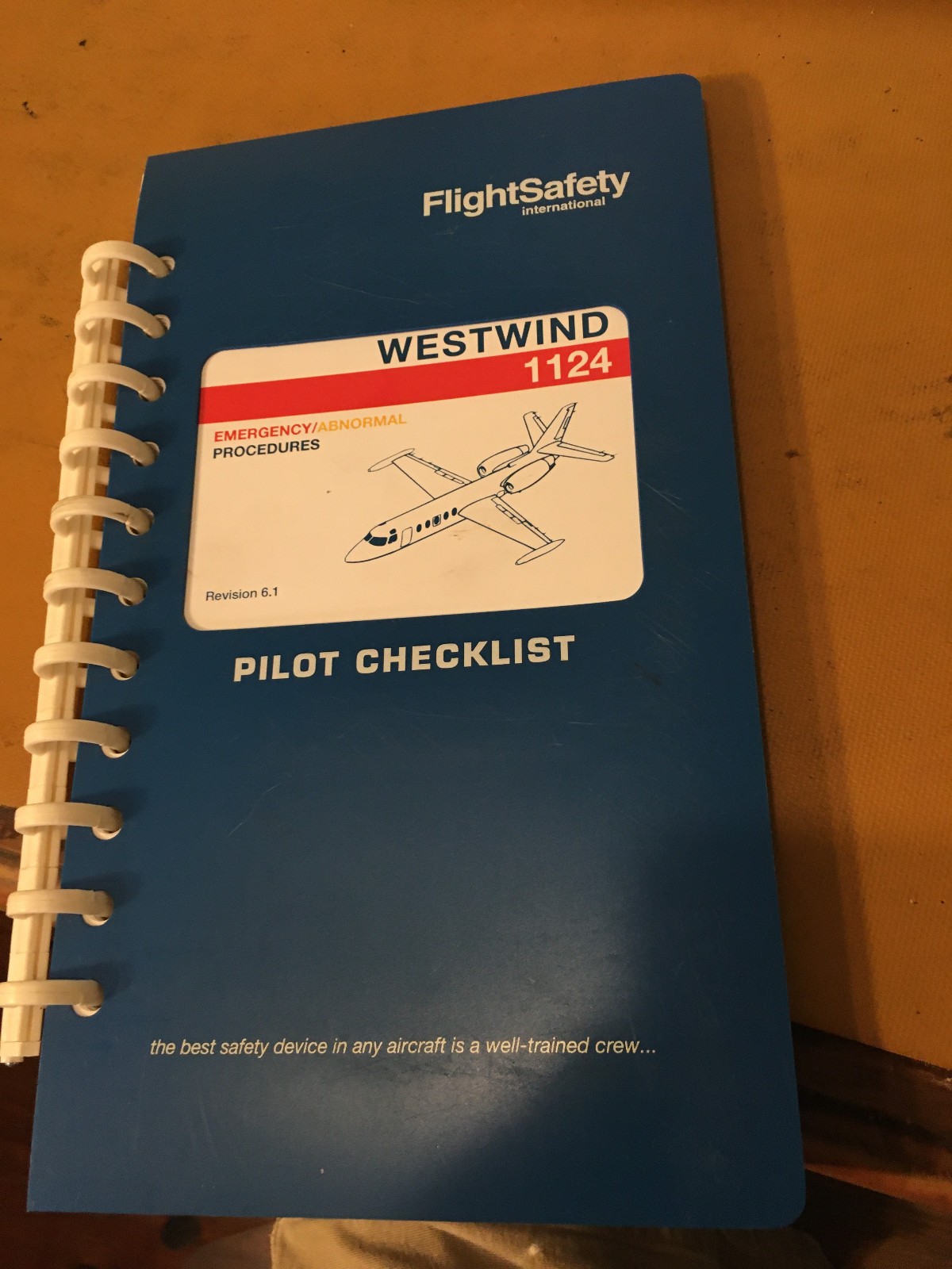 Westwind I and II,  1124 Emergency Abnormal Procedsures Pilot's Checklist