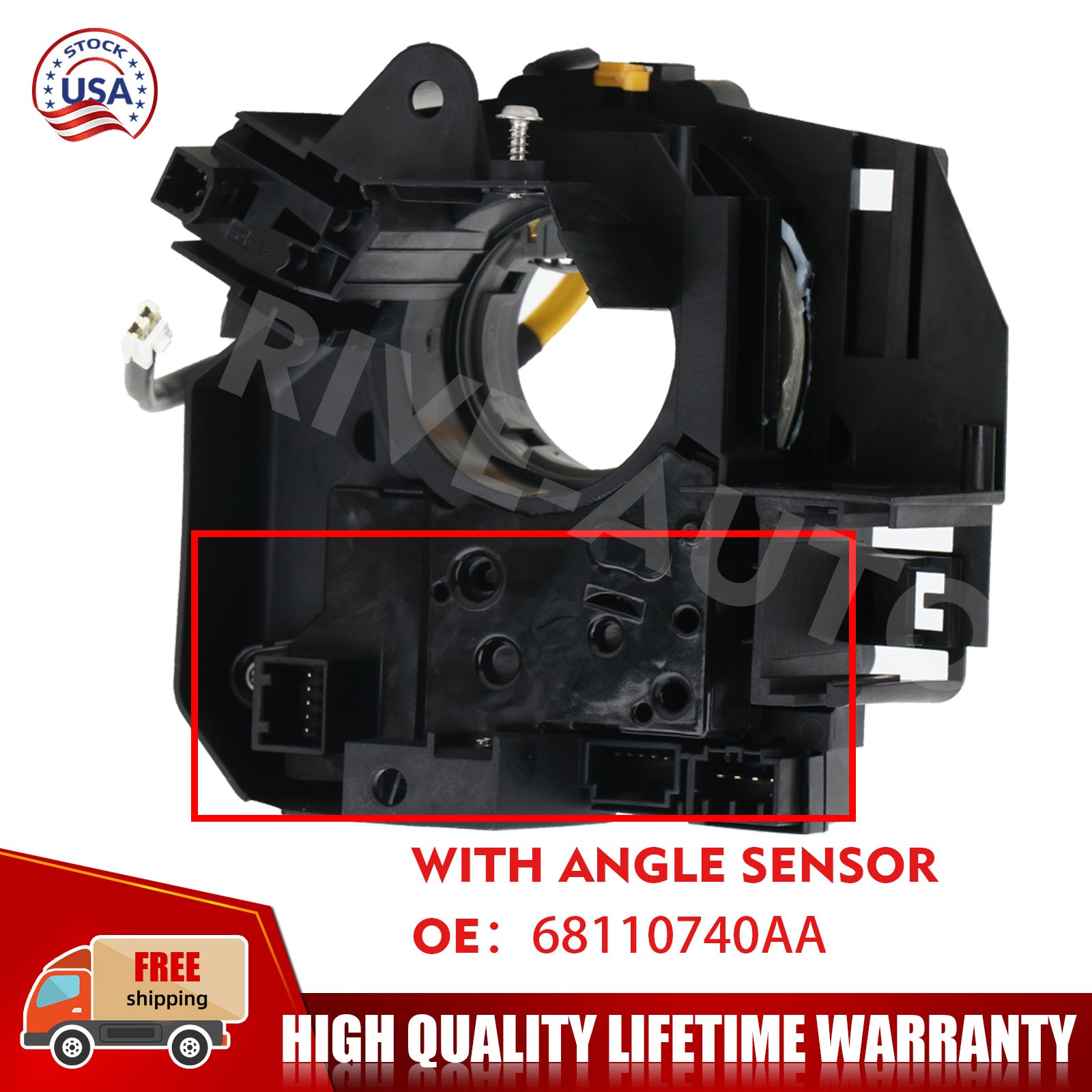 Clock Spring with Angle Sensor Fit Dodge RAM 1500 2013-2022 2500 3500 2013-2018
