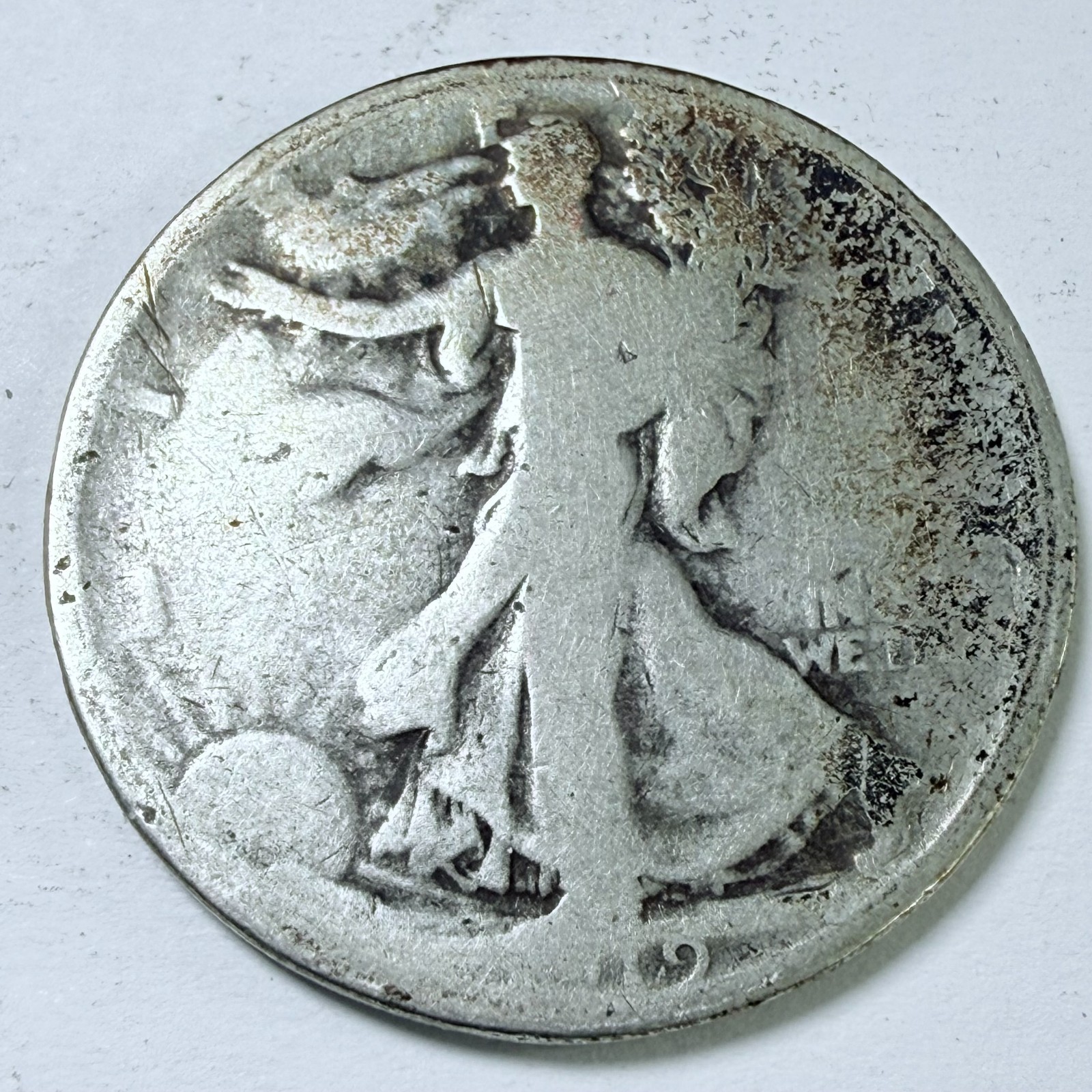 1919 Walking Liberty Half Dollar 90% Silver GOOD DETAILS #9863
