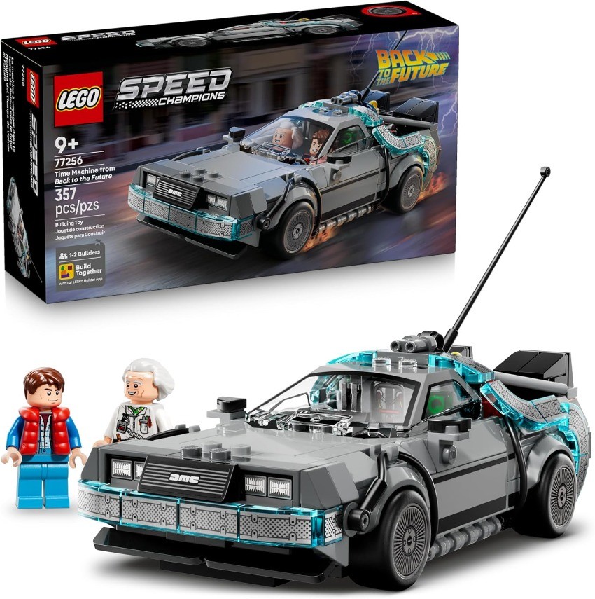 LEGO Speed Champions Time Machine from Back to The Future Building Toy 77256