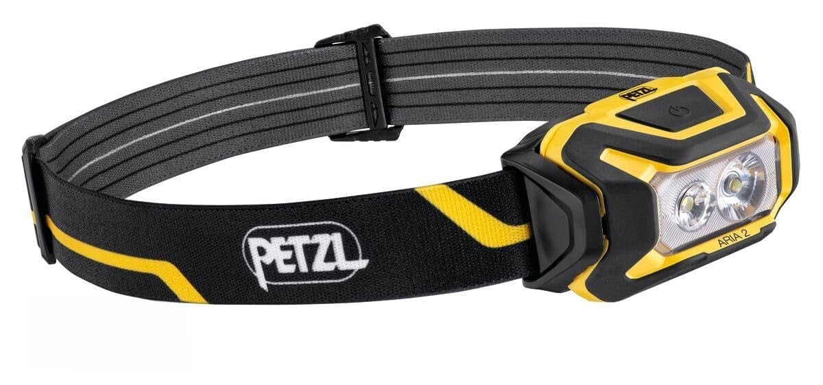 Petel Aria 2 E070AB00 Waterproof Dustproof Compact Headlight, Yellow/Black