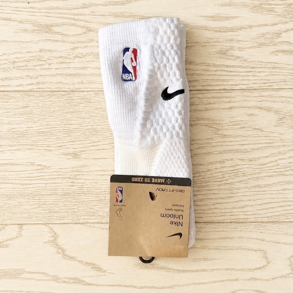 Nike NBA Unicorn Cushioned Socks Elite DRI-FIT -Size L Full Length- White