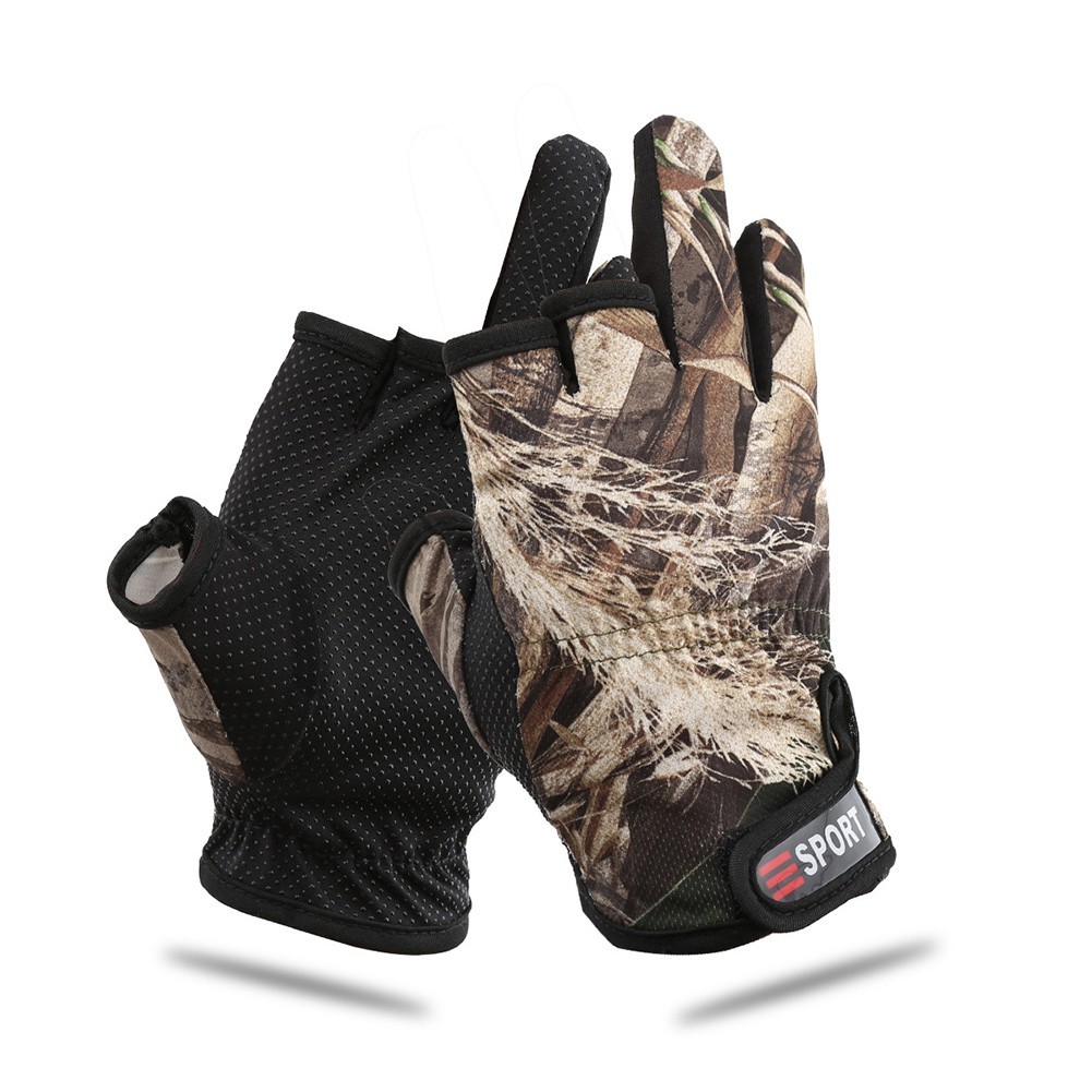 Fishing Breathable Gloves 3 Low Fingers Gloves Full-finger And Half-finger