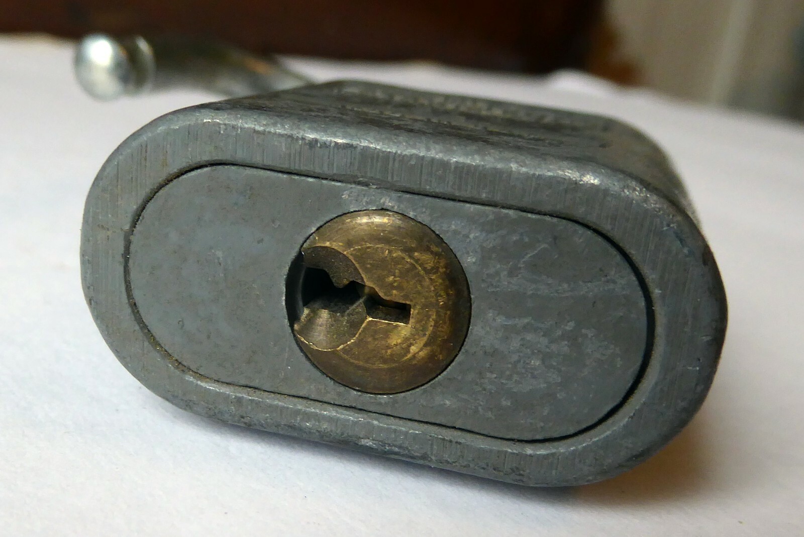 VINTAGE EMBOSSED EAGLE LOCK COMPANY Padlock NO KEY