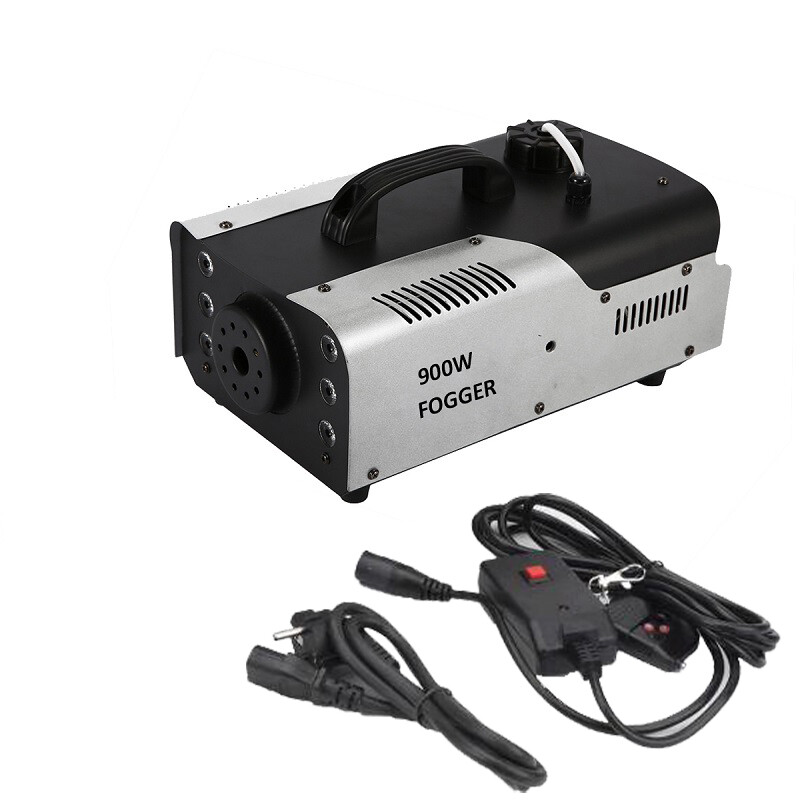 US 900W Stage Fog Machine 3in1 RGB 6 LEDs Smoke Fogger w/ Remote Control Show DJ