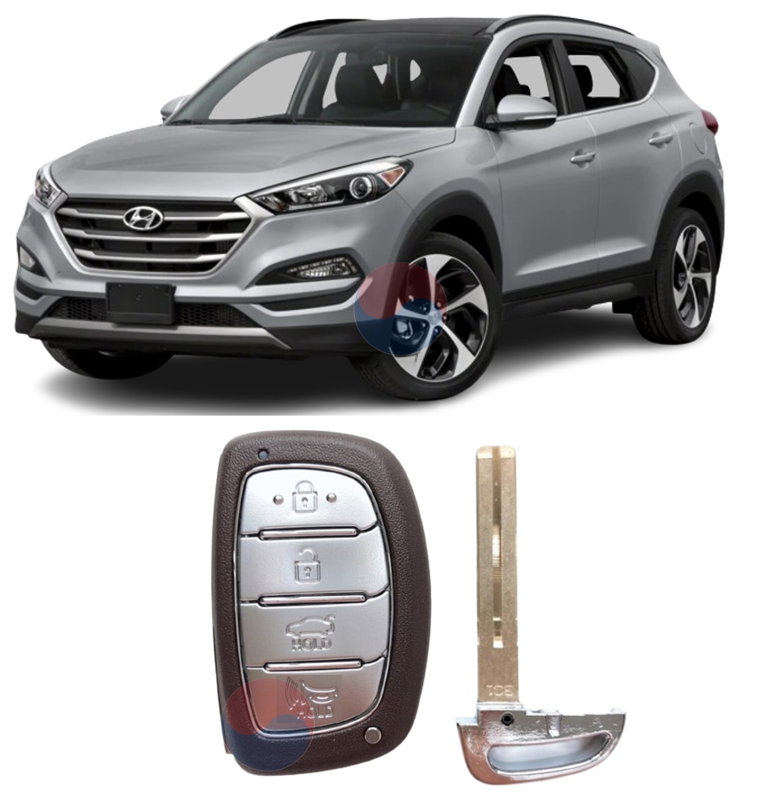 Genuine OEM FOB Smart Remote Key 95440 D3110 for Hyundai Tucson 17~18