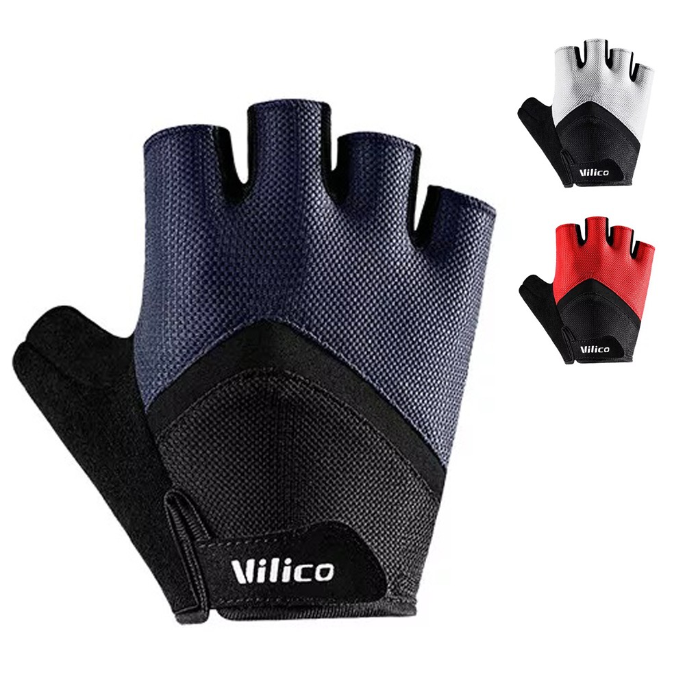 Cycling Mountain Bike Gloves MTB Shockproof Padded Workout Sports Half Finger