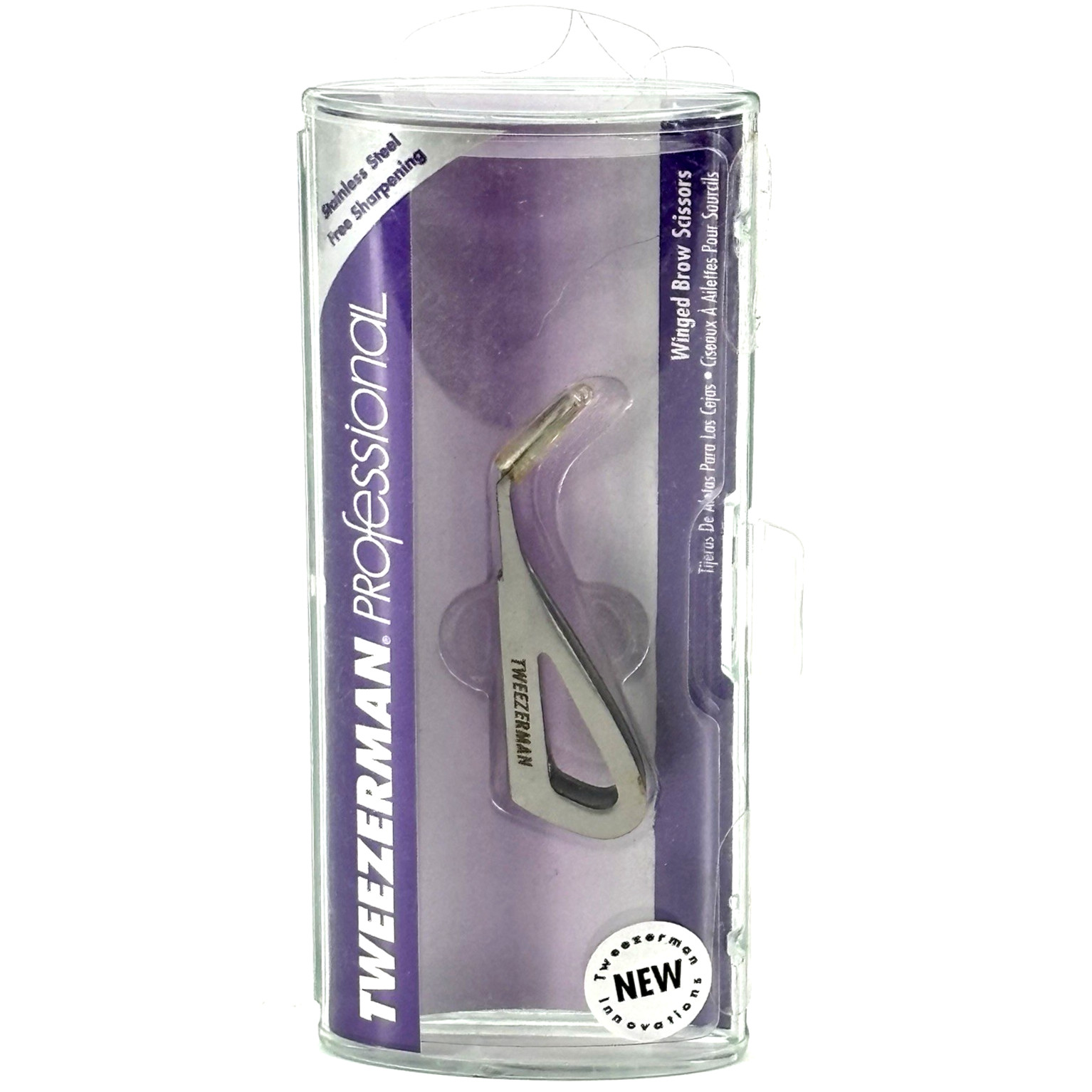 Tweezerman Professional Stainless Steel Winged Brow Shaping Scissors #2915-P