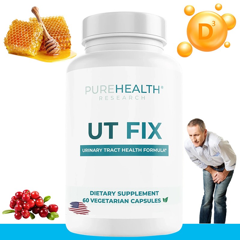 UT Fix D-1000mg Mannose and Cranberry Capsules 60 Capsules -Urinary Tract Health