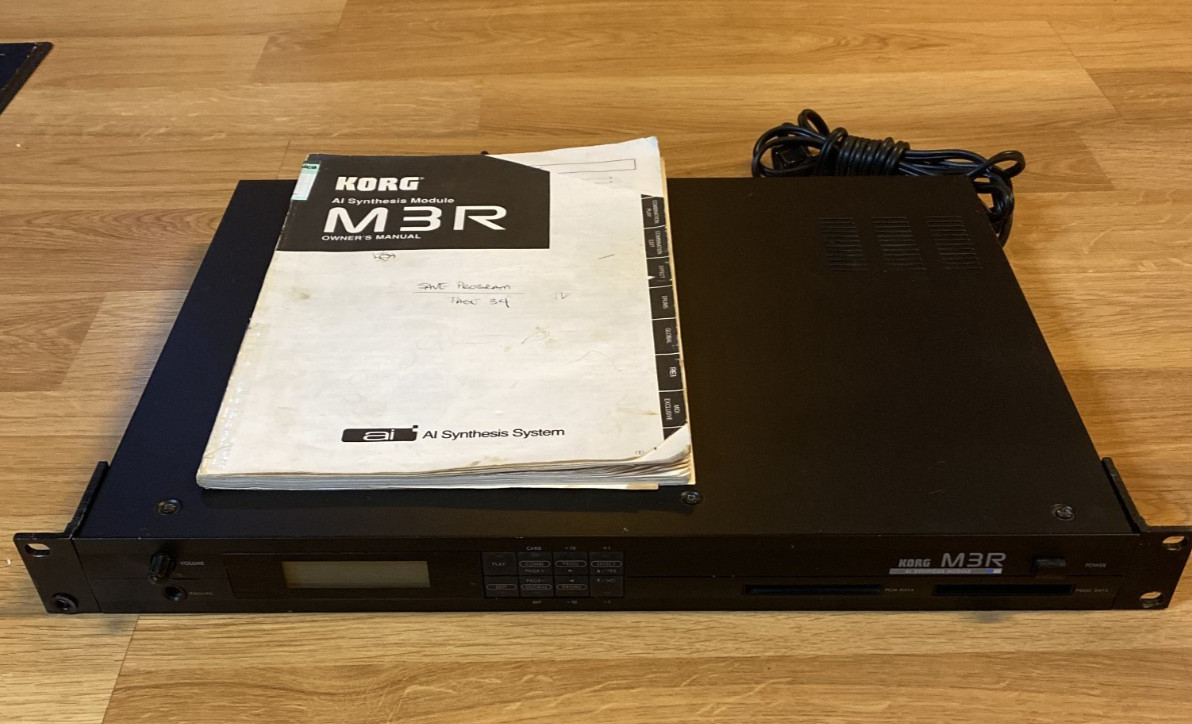 KORG M3R Sound Expansion Synthesis Module & Manual VG Used Cond 100% Working