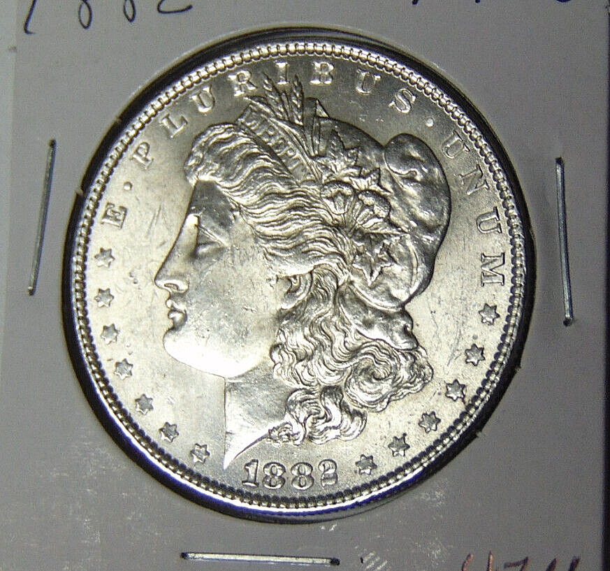 Choice AU+ 1882-P Morgan Silver Dollar About Uncirculated Philadelphia (1.1223)