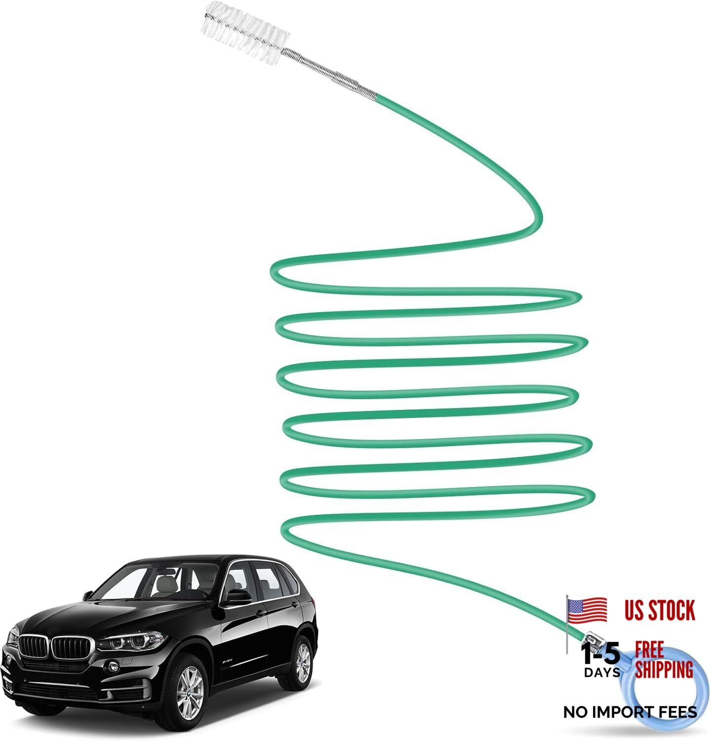 Car Sunroof Drain Cleaning Tool,78 Inch Extra Long Drain Cleaning Brush