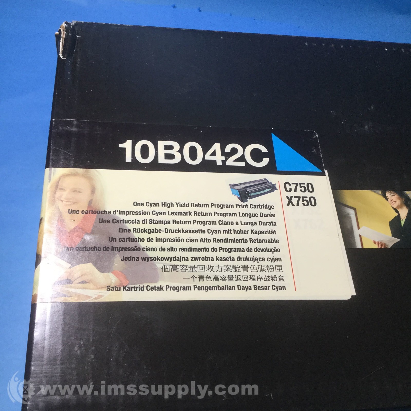 Lexmark 10B042C Cyan Return Program Toner Cartridge FNFP