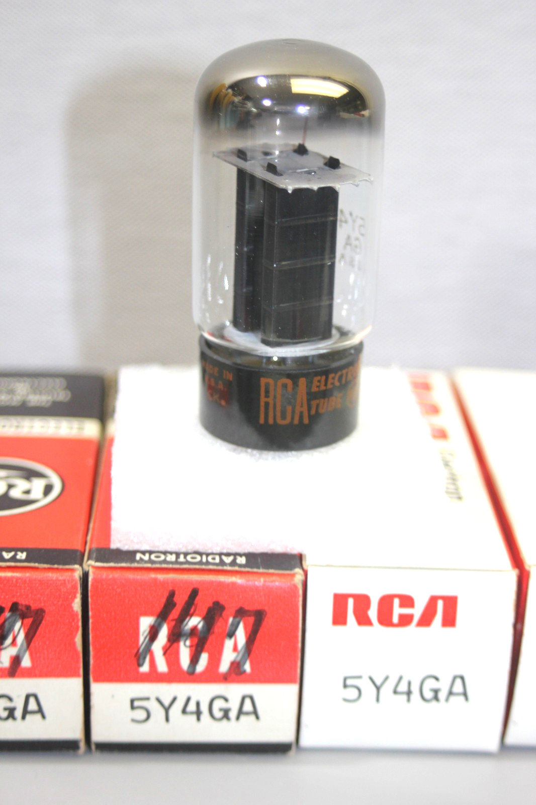 1 NOS NIB  RCA 5Y4G Tube Black Plates O Getter  Tested on 539B  at 100%+ of New
