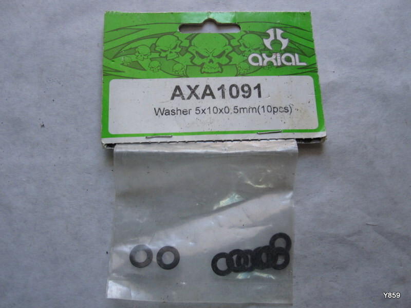 10 PCS Wraith Washer 5x10x.5 Black Axial AX1091